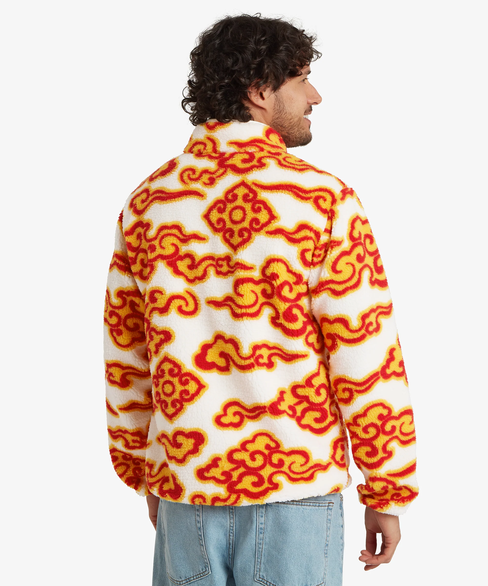 Tarcho Printed Full Zip Fleece  - Peetho Cloud - Image 7