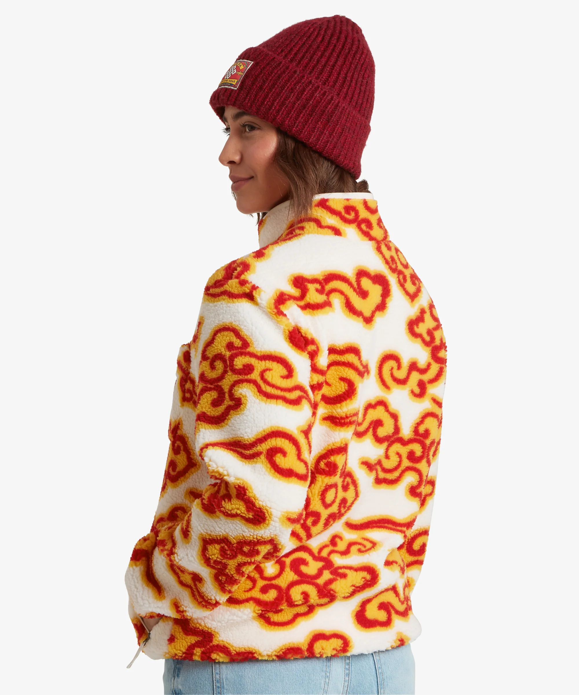 Tarcho Printed Full Zip Fleece  - Peetho Cloud - Image 8