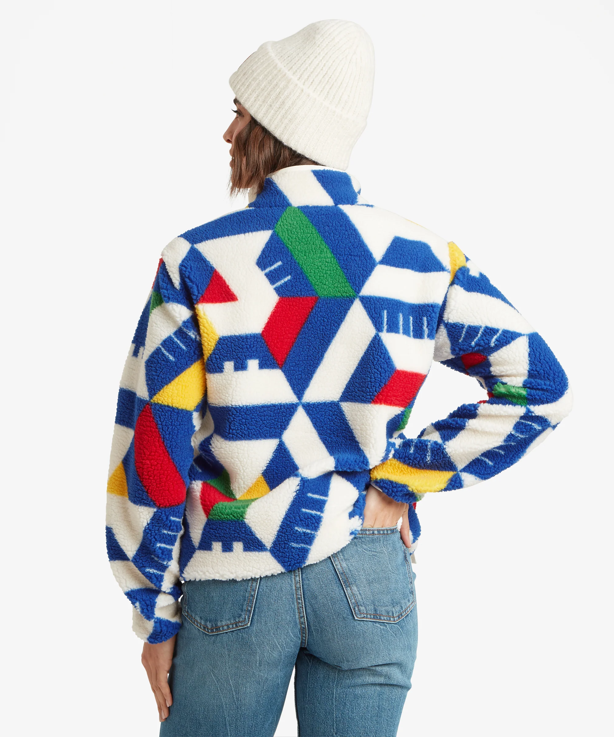 Tarcho Printed Full Zip Fleece  - Peetho Geo Block - Image 8