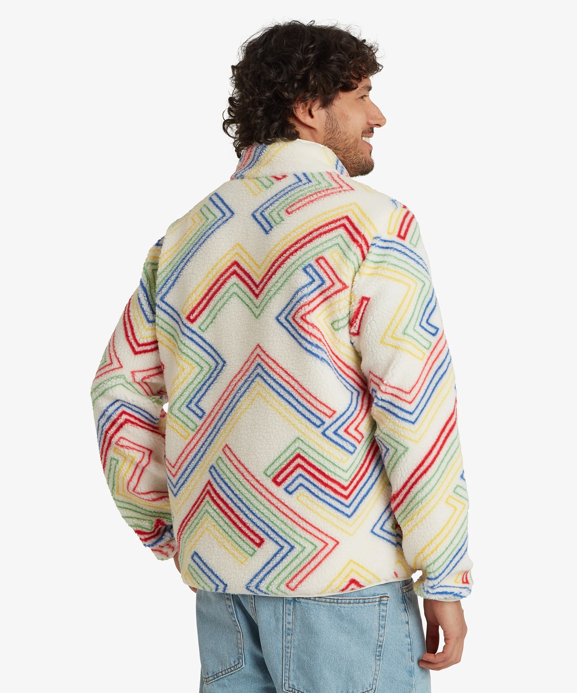 Tarcho Printed Full Zip Fleece  - Peetho Geo Stripes - Image 7