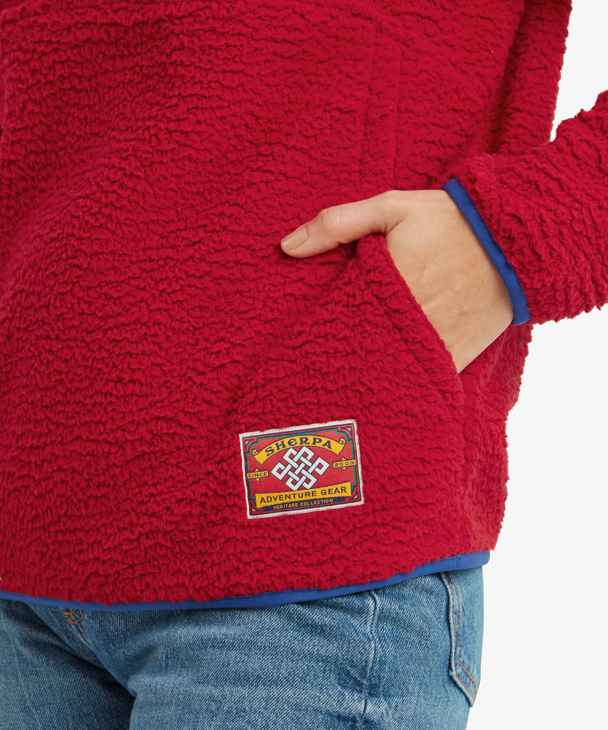 Tarcho Quarter Snap Pullover  - Tibetan Red - Image 10