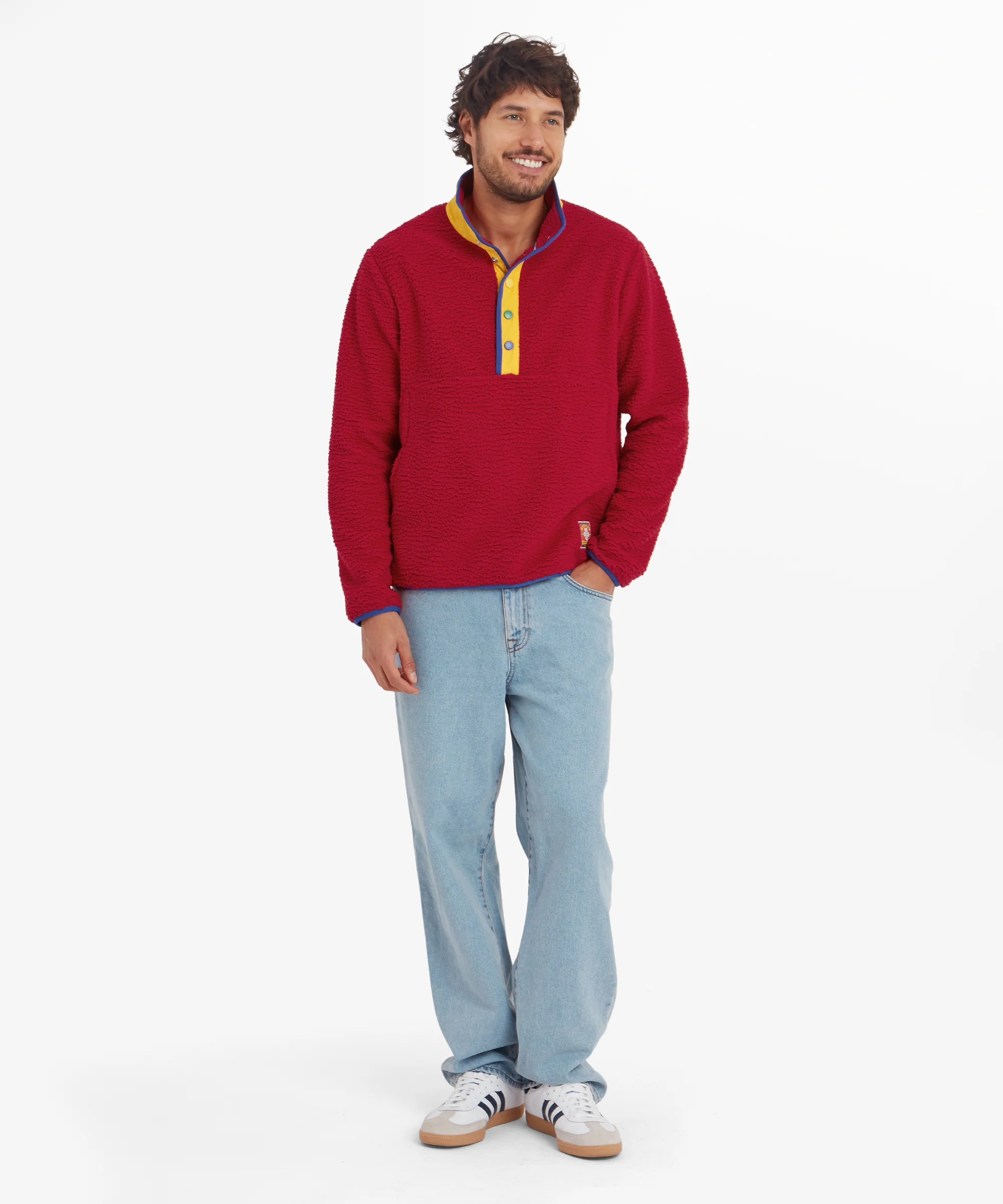 Tarcho Quarter Snap Pullover  - Tibetan Red - Image 5
