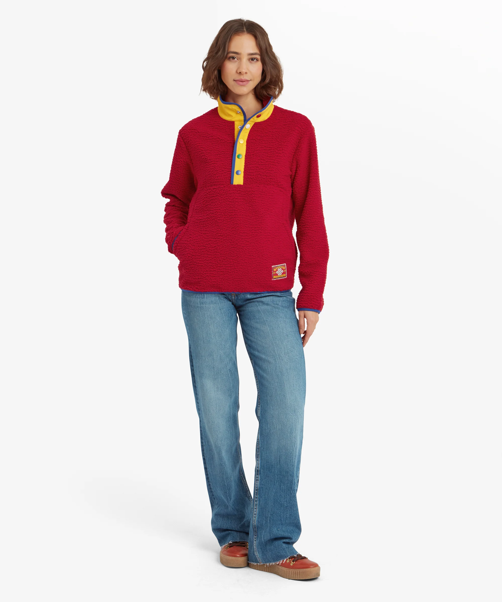Tarcho Quarter Snap Pullover  - Tibetan Red - Image 6