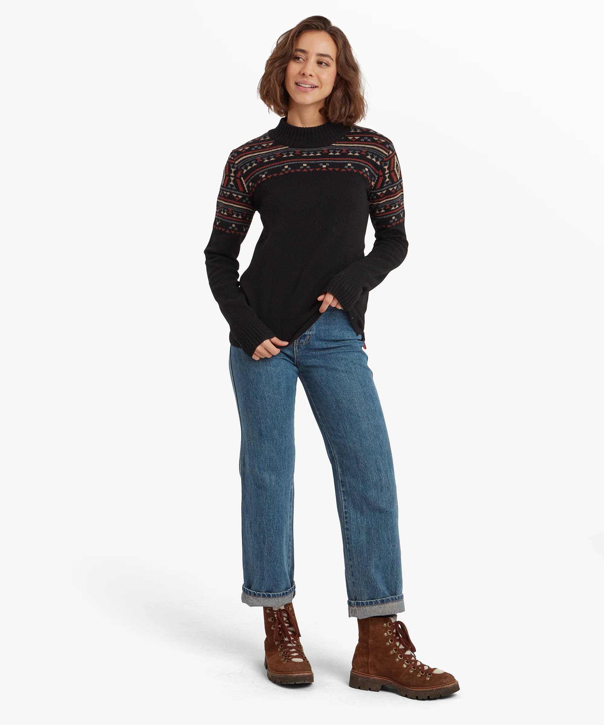 Bhutla Crew Sweater - Black - Image 3