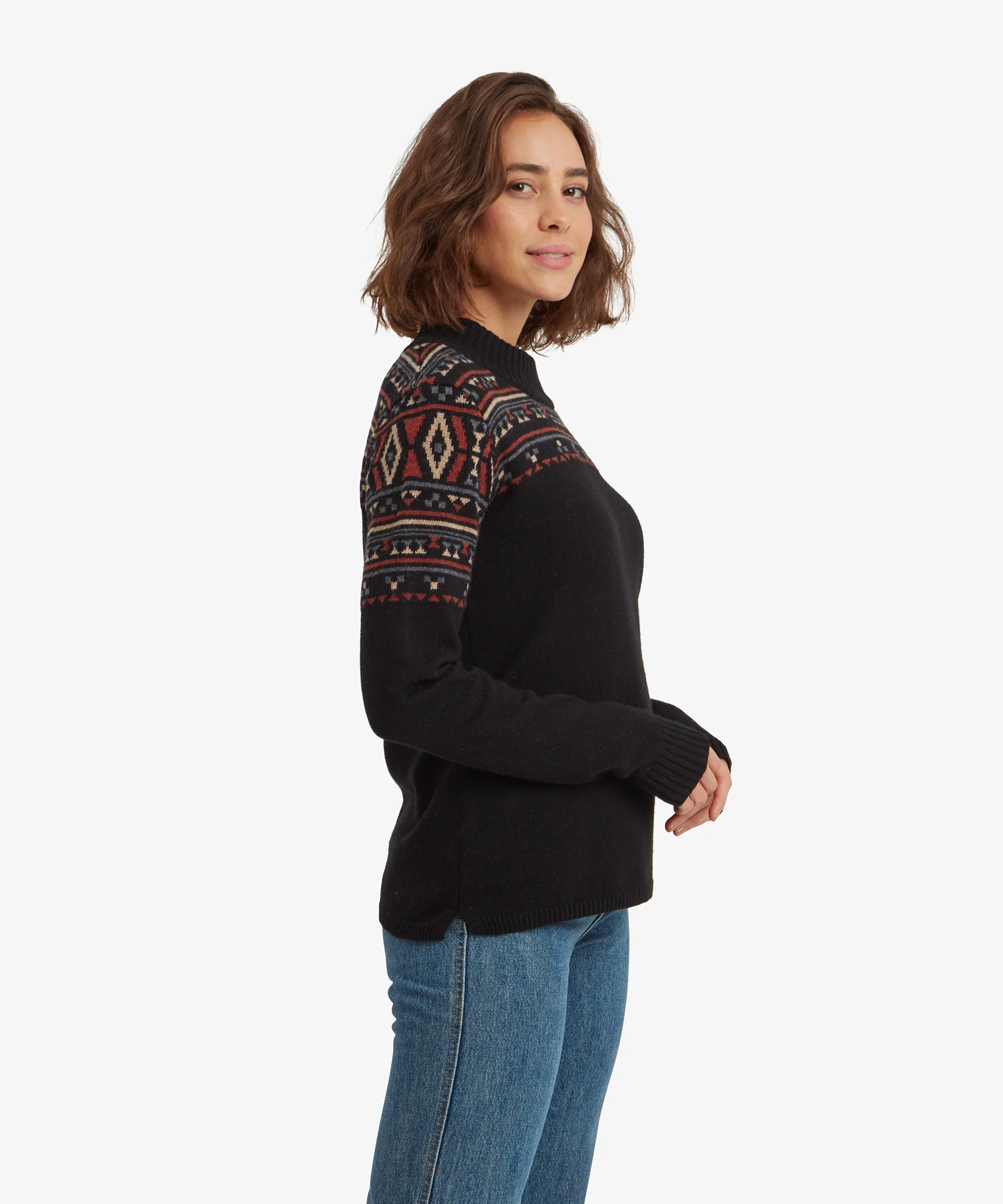 Bhutla Crew Sweater - Black - Image 4