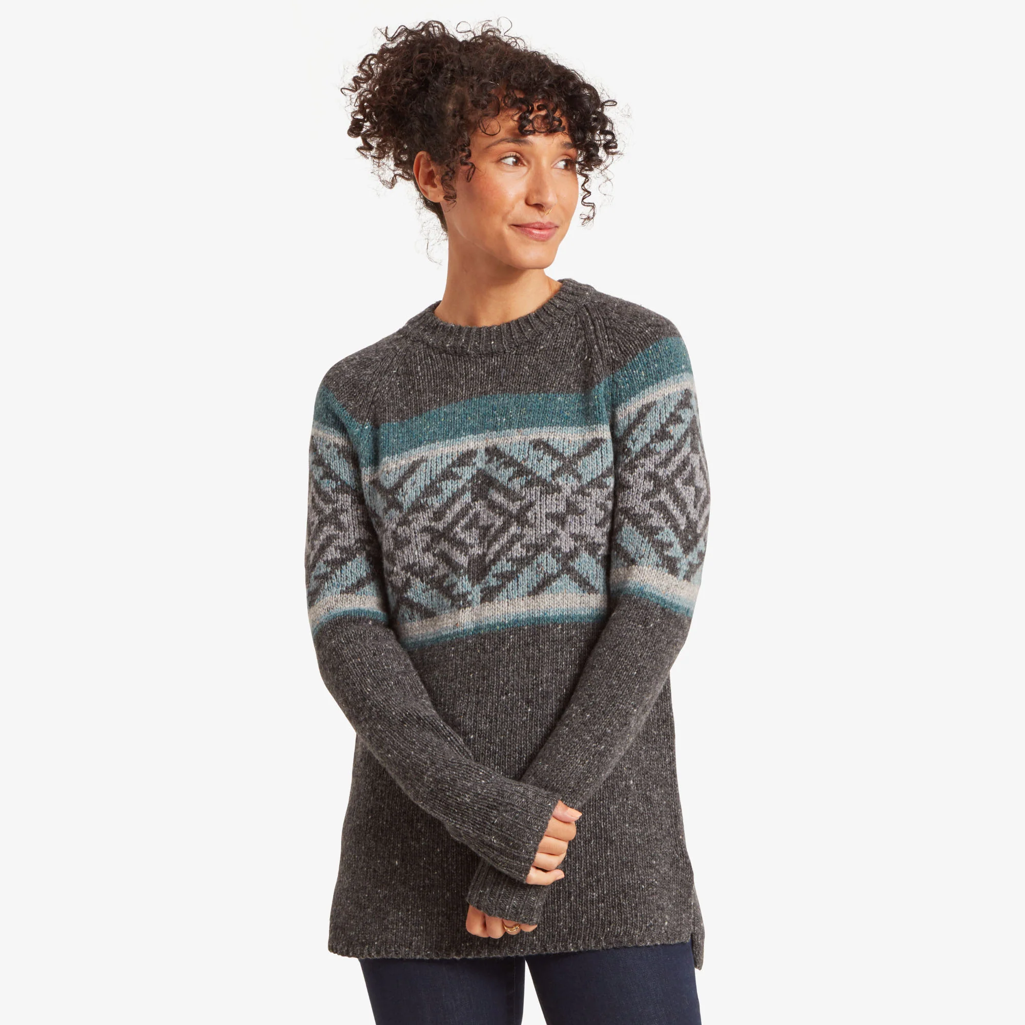 Dumji Long Sweater - Kharani Grey - Image 2