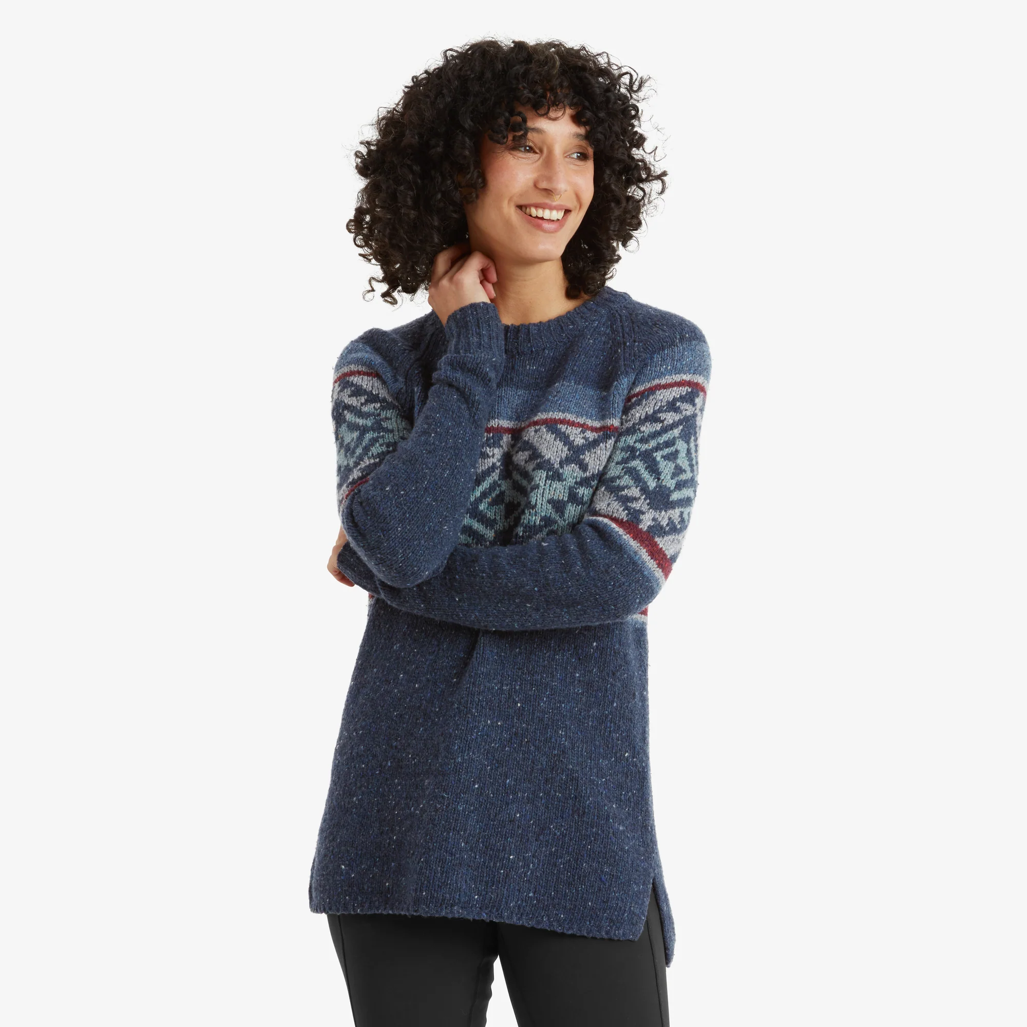 Dumji Long Sweater - Rathee Blue - Image 2