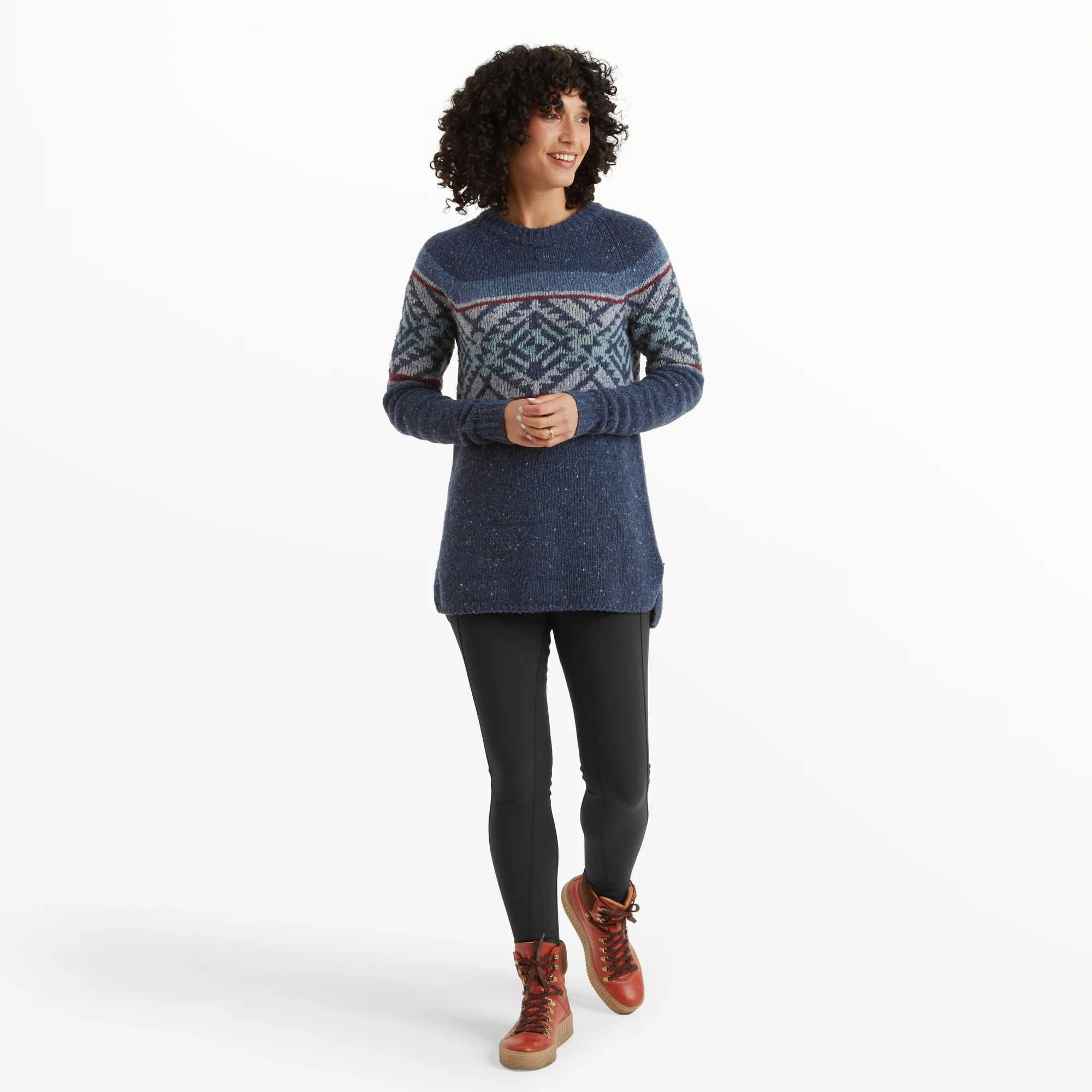 Dumji Long Sweater - Rathee Blue - Image 3