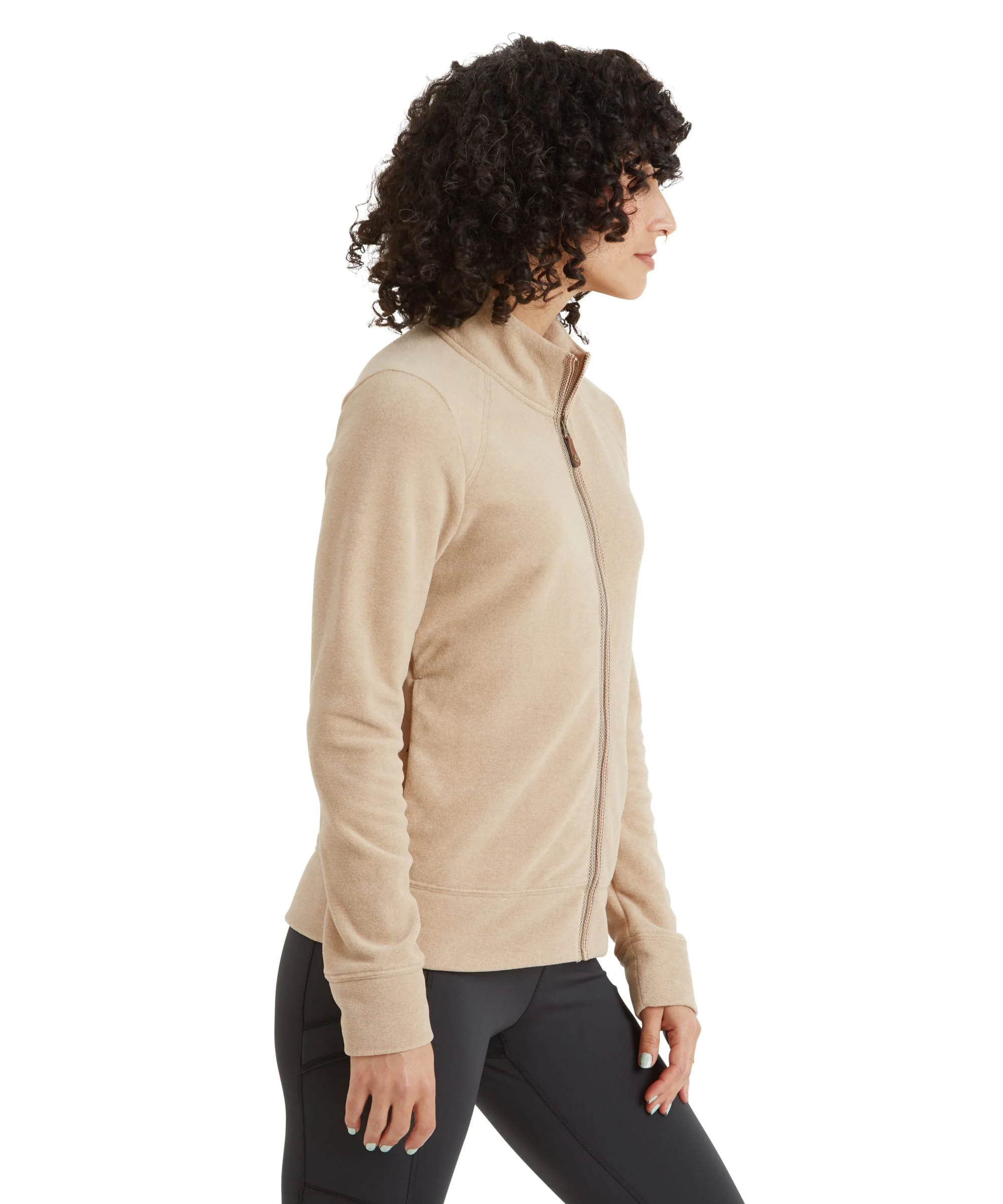 Rolpa Eco Fleece Jacket - Bardiya Sand - Image 4