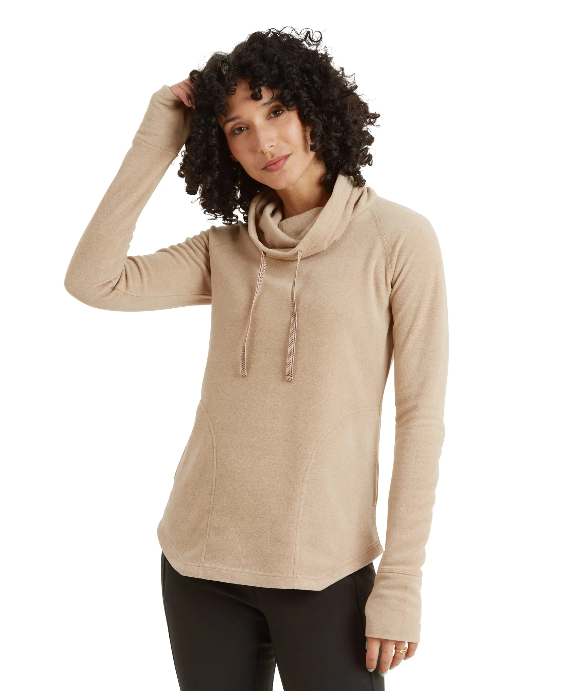Rolpa Eco Fleece Pullover - Bardiya Sand - Image 2