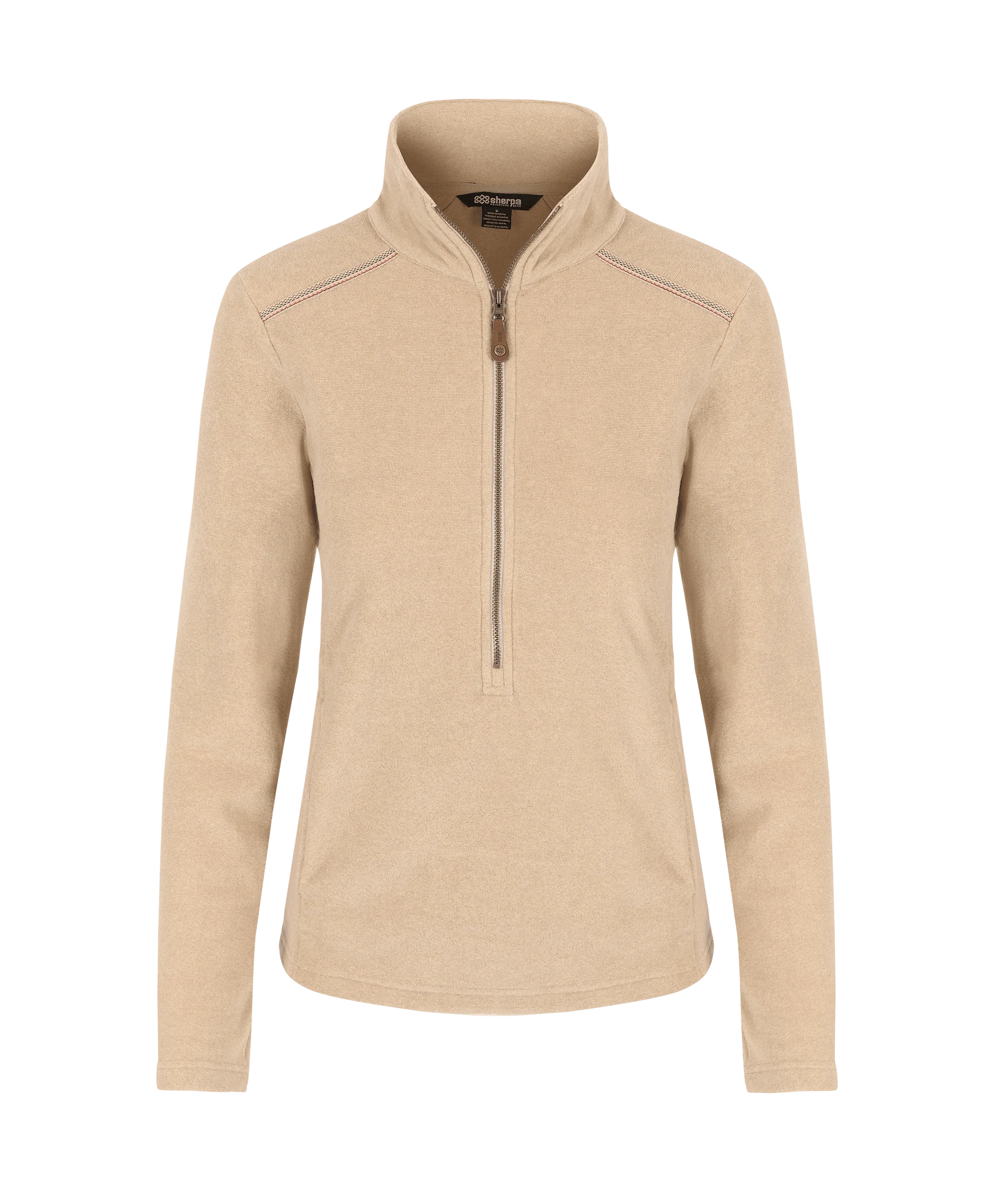 Rolpa Eco Fleece Pullover Zip - Bardiya Sand