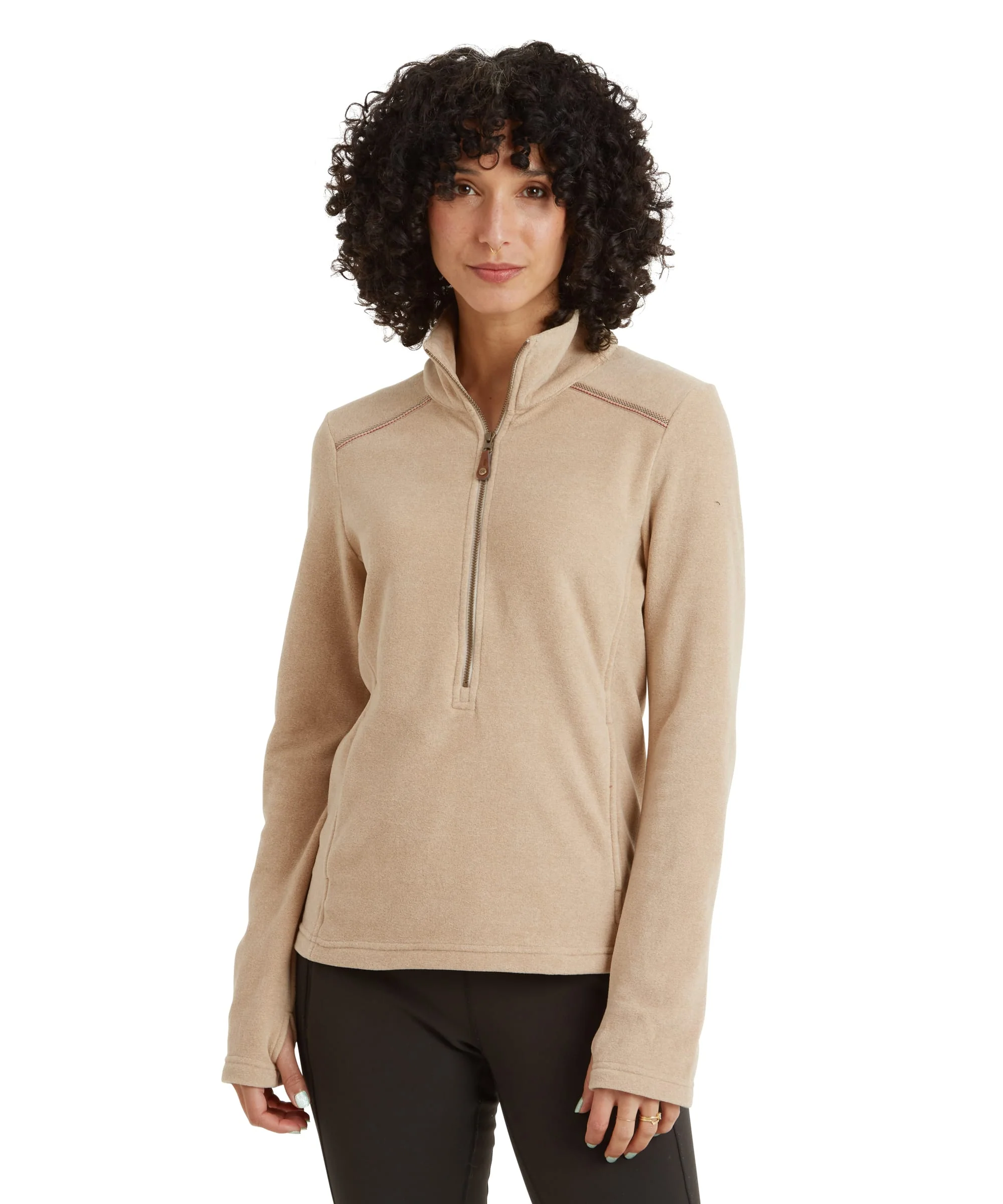Rolpa Eco Fleece Pullover Zip - Bardiya Sand - Image 2
