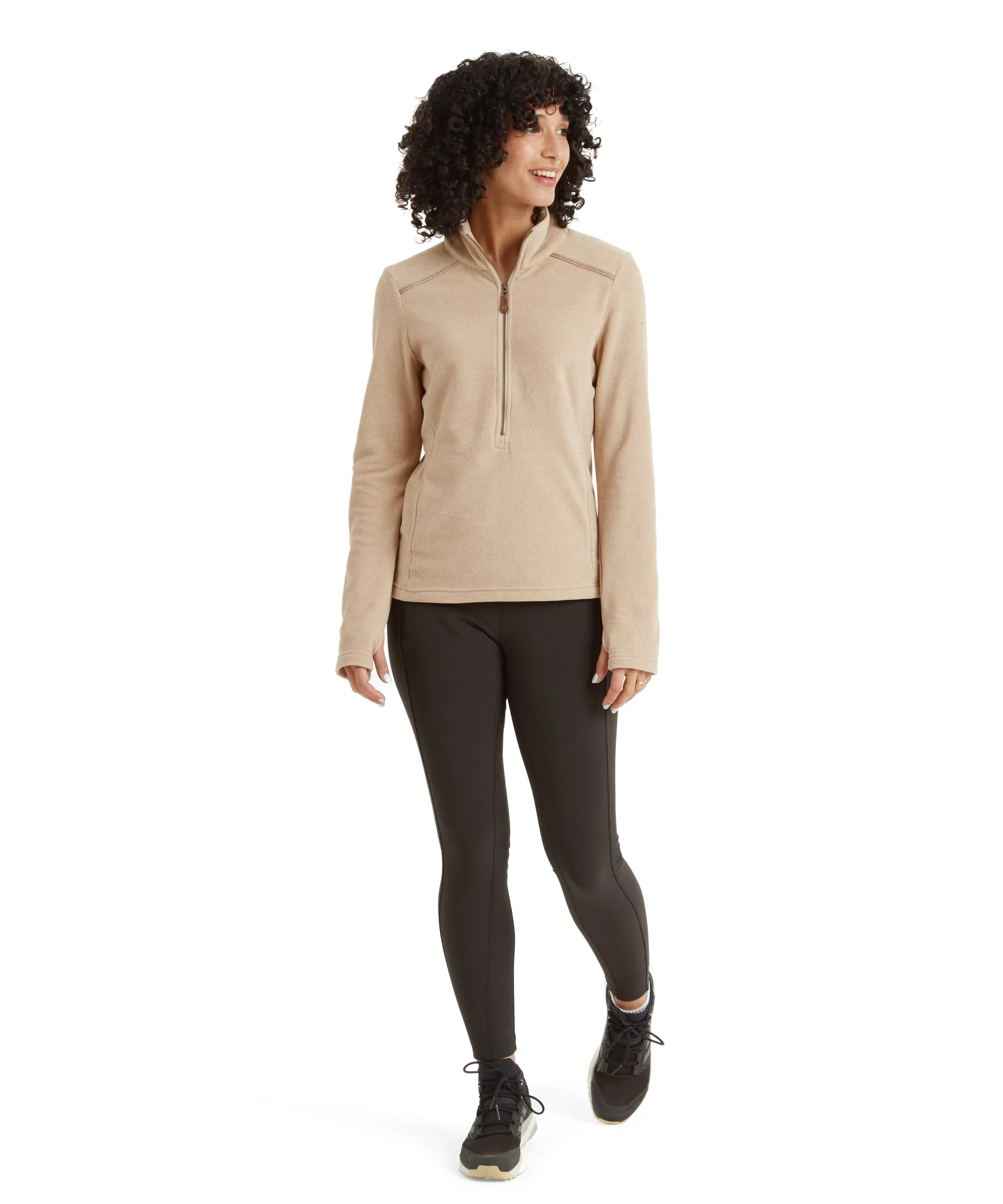 Rolpa Eco Fleece Pullover Zip - Bardiya Sand - Image 3