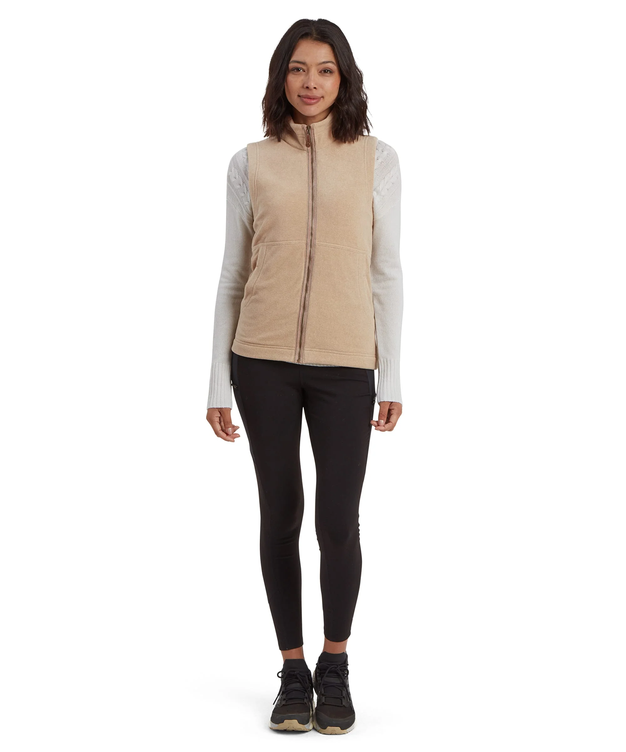 Rolpa Eco Fleece Vest - Bardiya Sand - Image 3