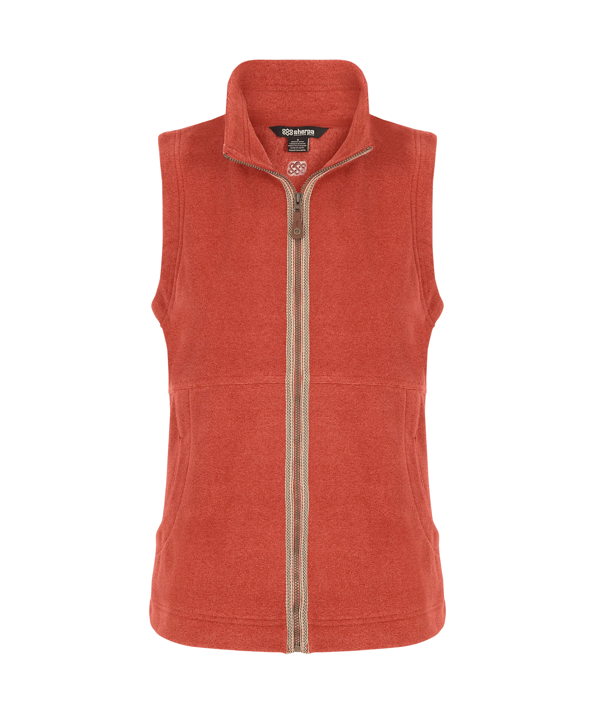 Rolpa Eco Fleece Vest - Rust
