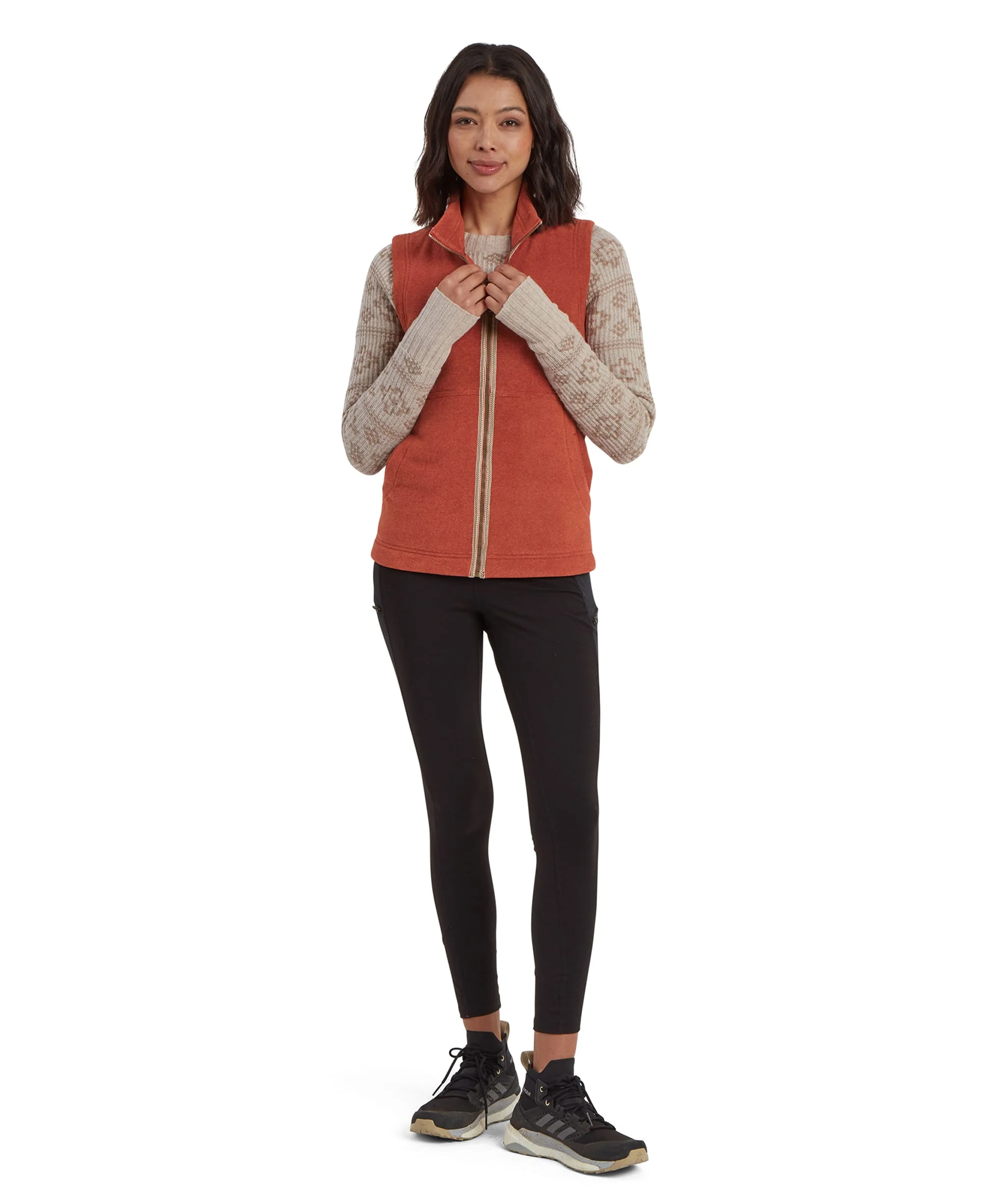 Rolpa Eco Fleece Vest - Rust - Image 3