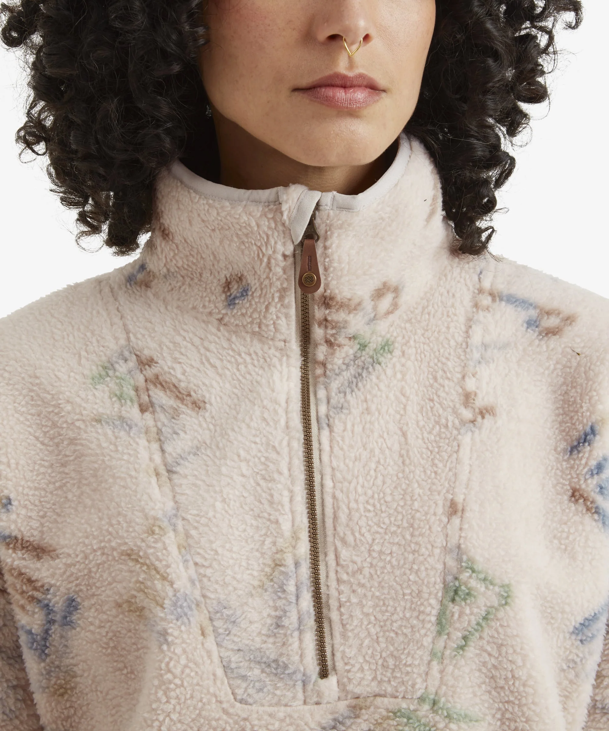 Uddesya Quarter Zip Sherpa Jacket - Goa Sand Yathra - Image 6