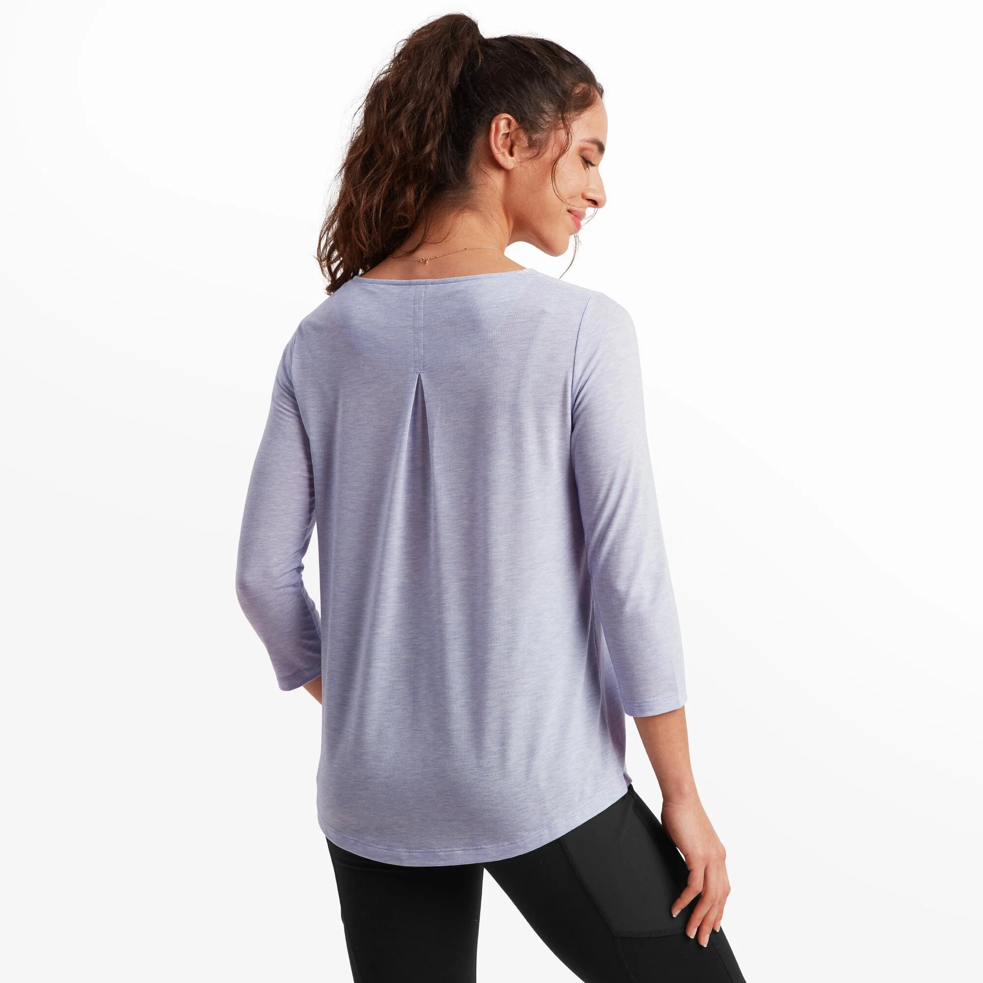 Asha 3 Quarter Sleeve Top - Lavender - Image 4
