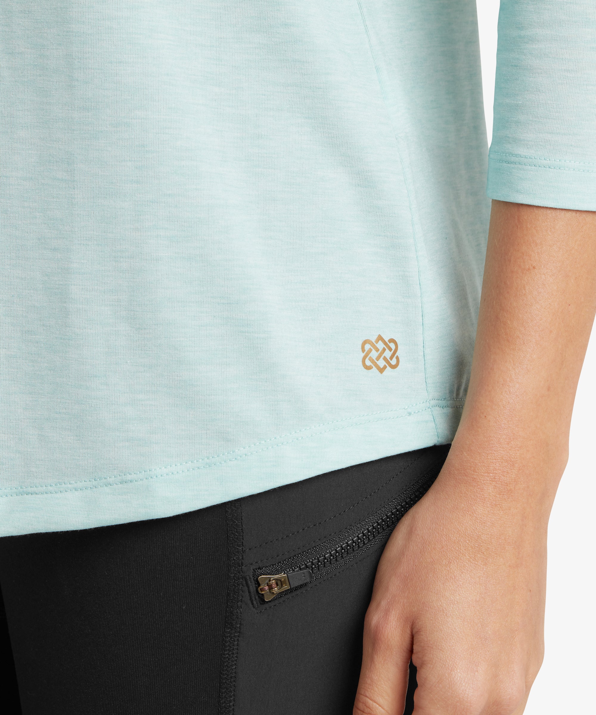 Asha 3 Quarter Sleeve Top - Light Mist - Image 8