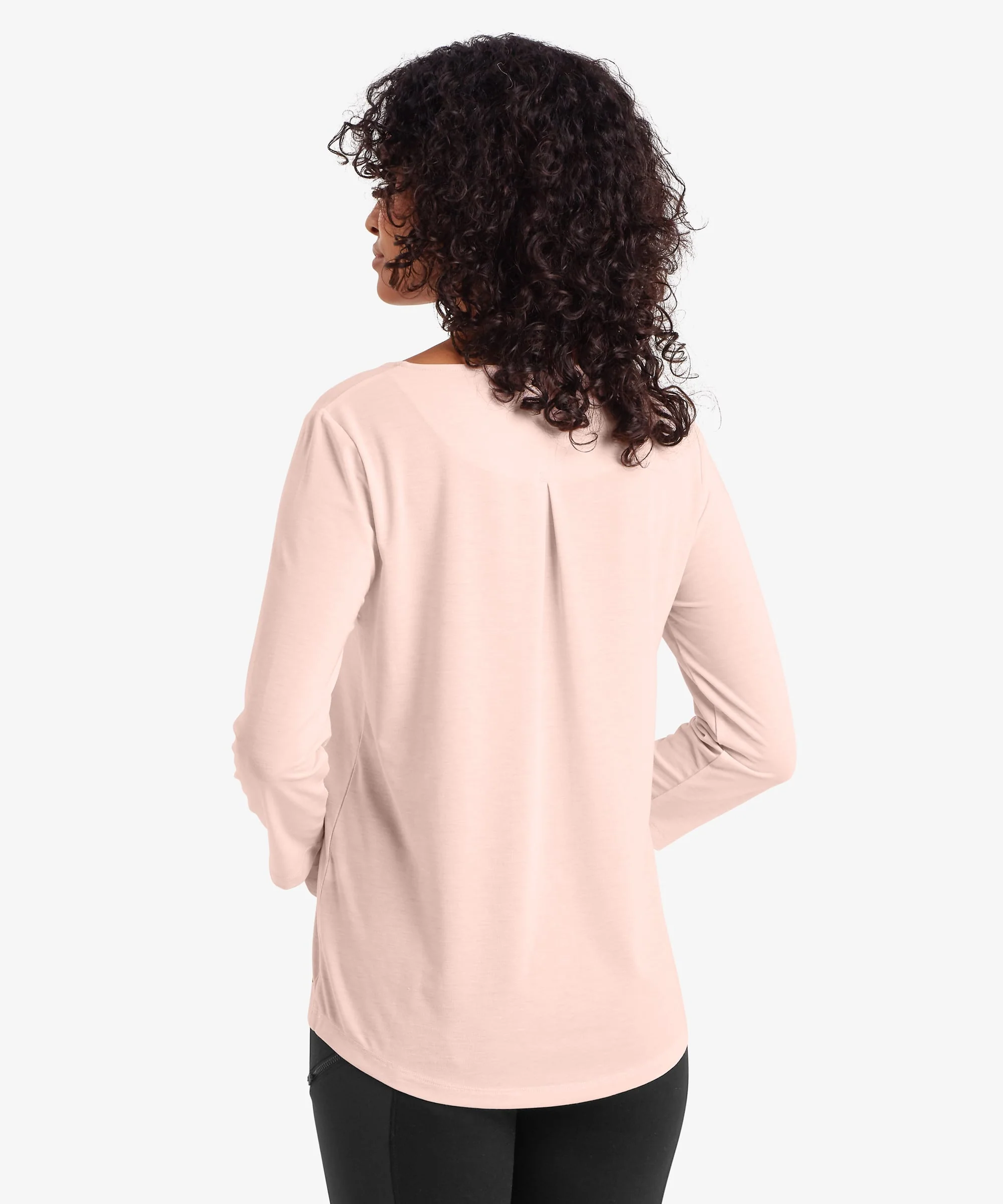 Asha 3 Quarter Sleeve Top - Light Rose Gold - Image 5