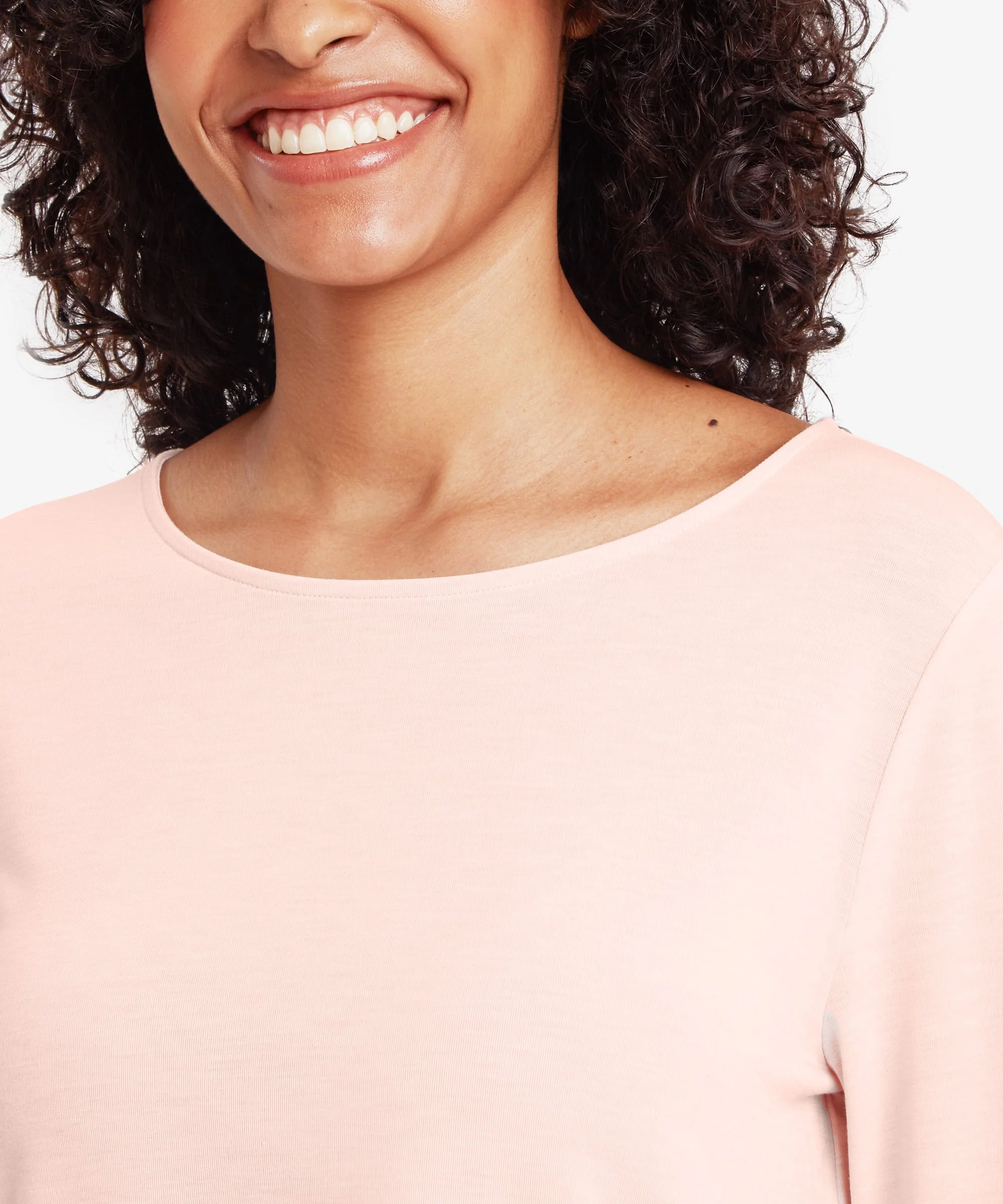 Asha 3 Quarter Sleeve Top - Light Rose Gold - Image 6