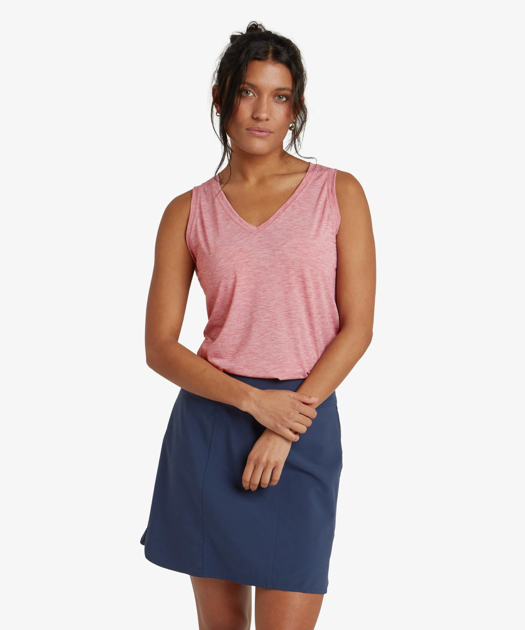 Asha V-Neck Tank Top - Mineral Red - Image 2