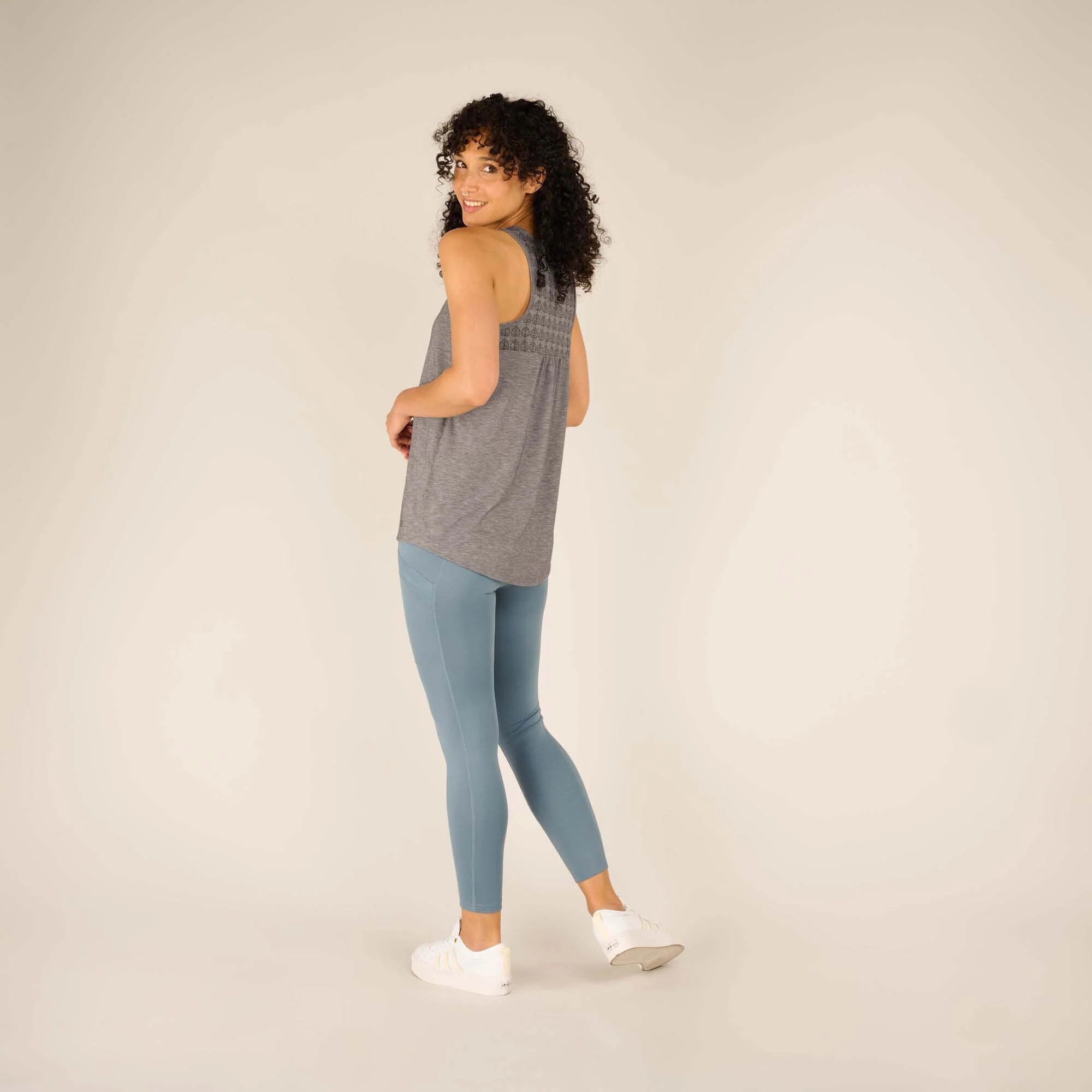 Asha Tank Top - Kharani Grey Heather - Image 3
