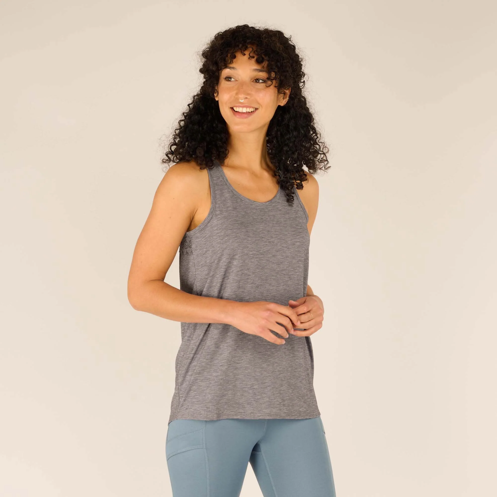 Asha Tank Top - Kharani Grey Heather - Image 7
