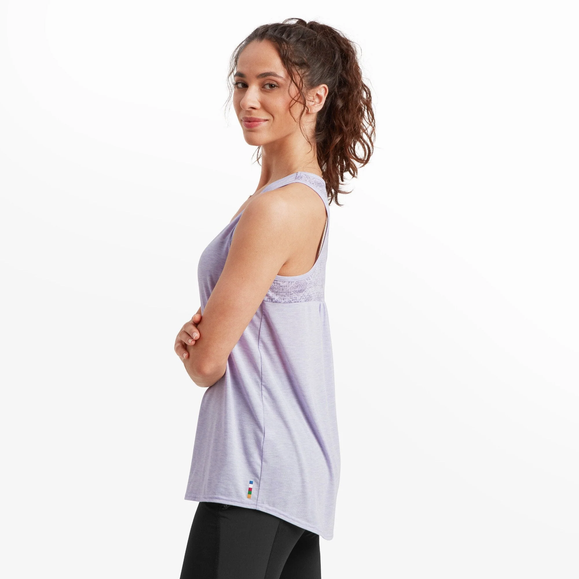 Asha Tank Top - Lavender Texture - Image 4