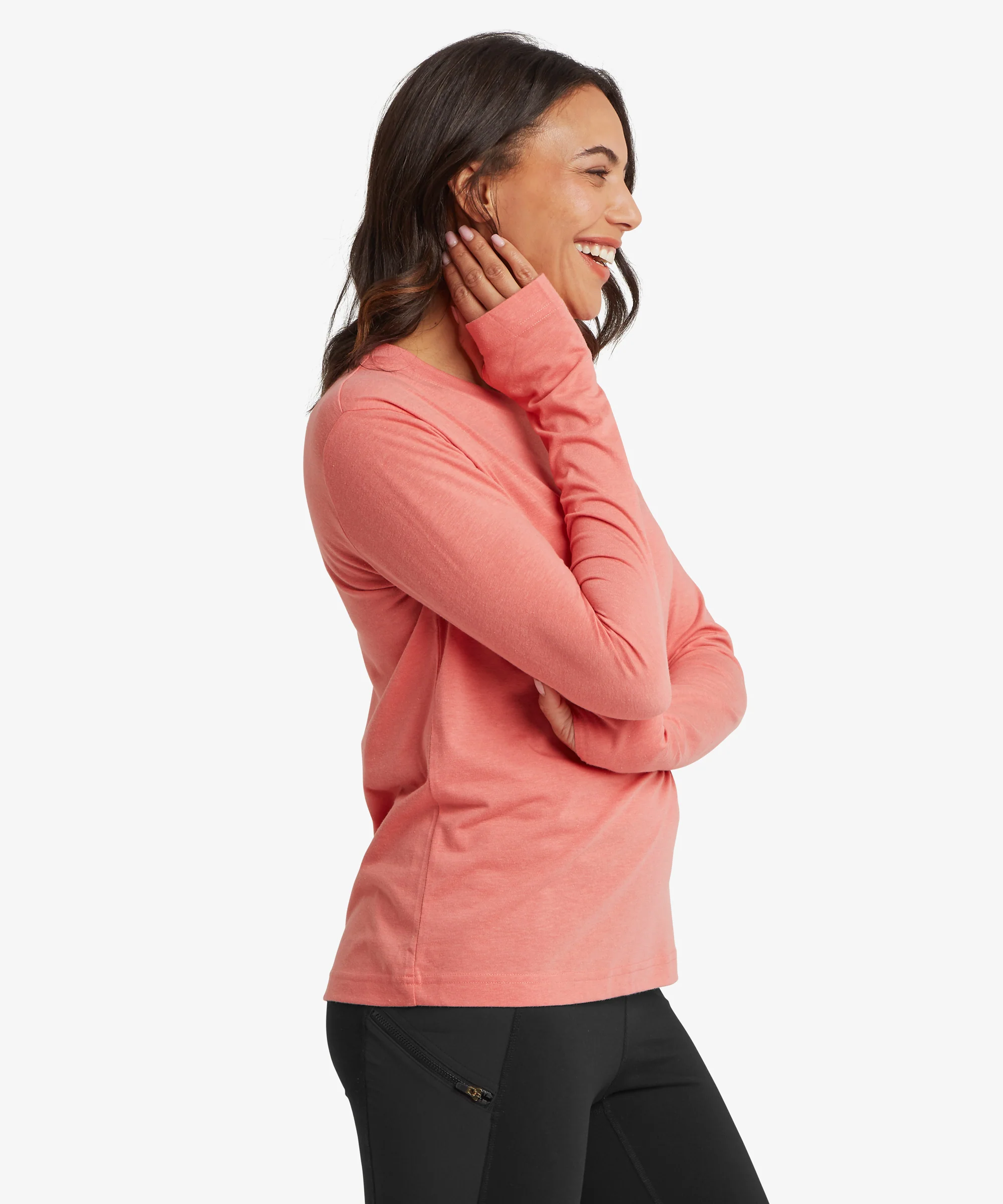 Bali Long Sleeve T-Shirt - Rose Gold - Image 4