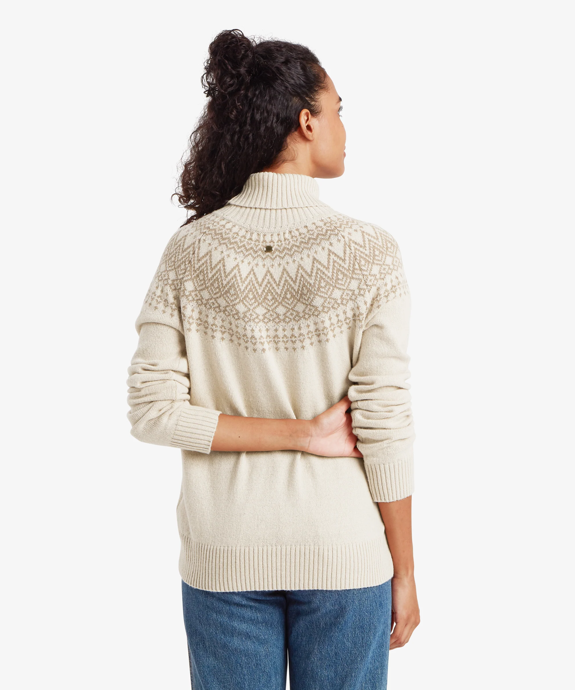 Camkilo Roll Neck Sweater - Ecru - Image 5