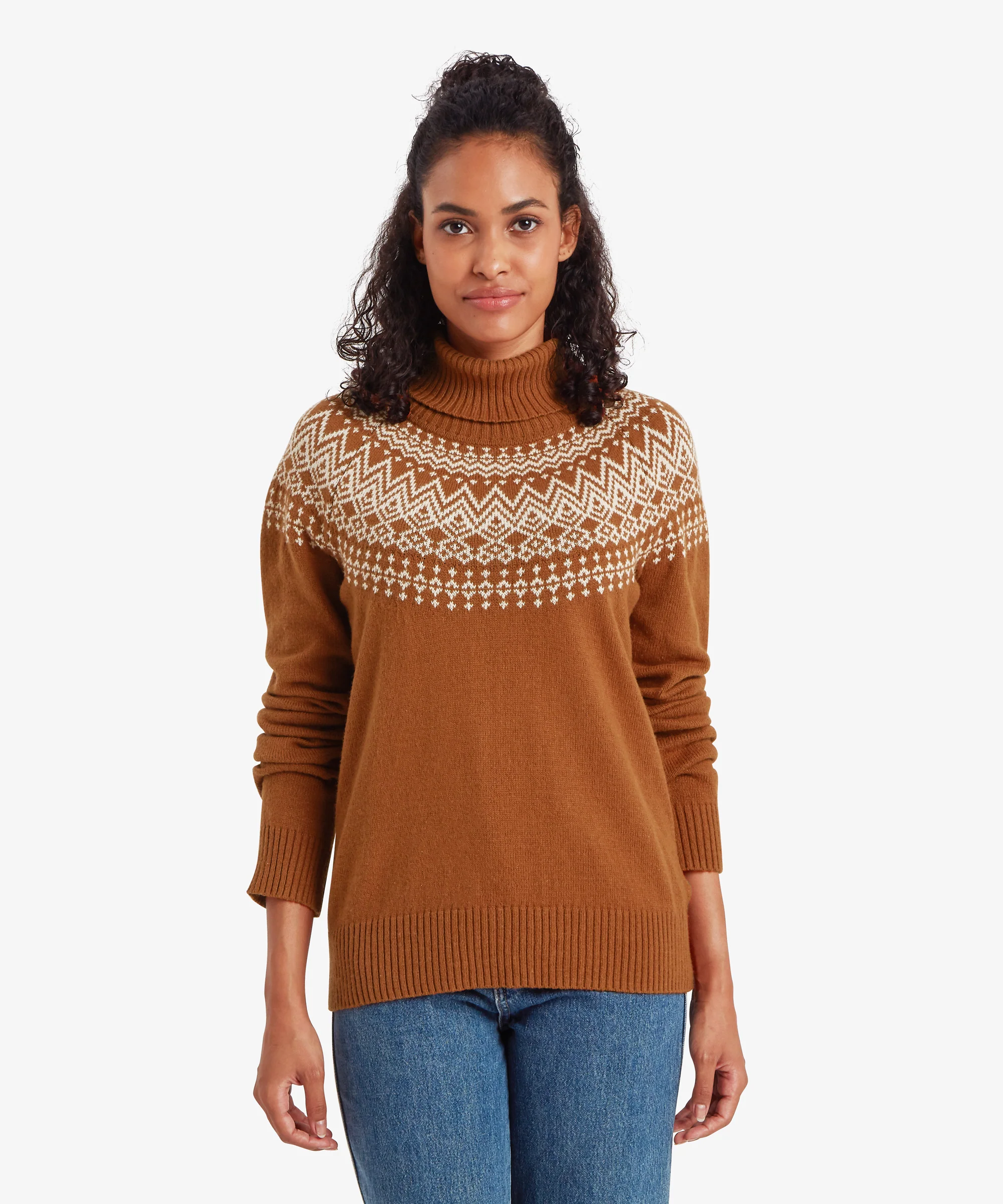 Camkilo Roll Neck Sweater - Mocha - Image 2