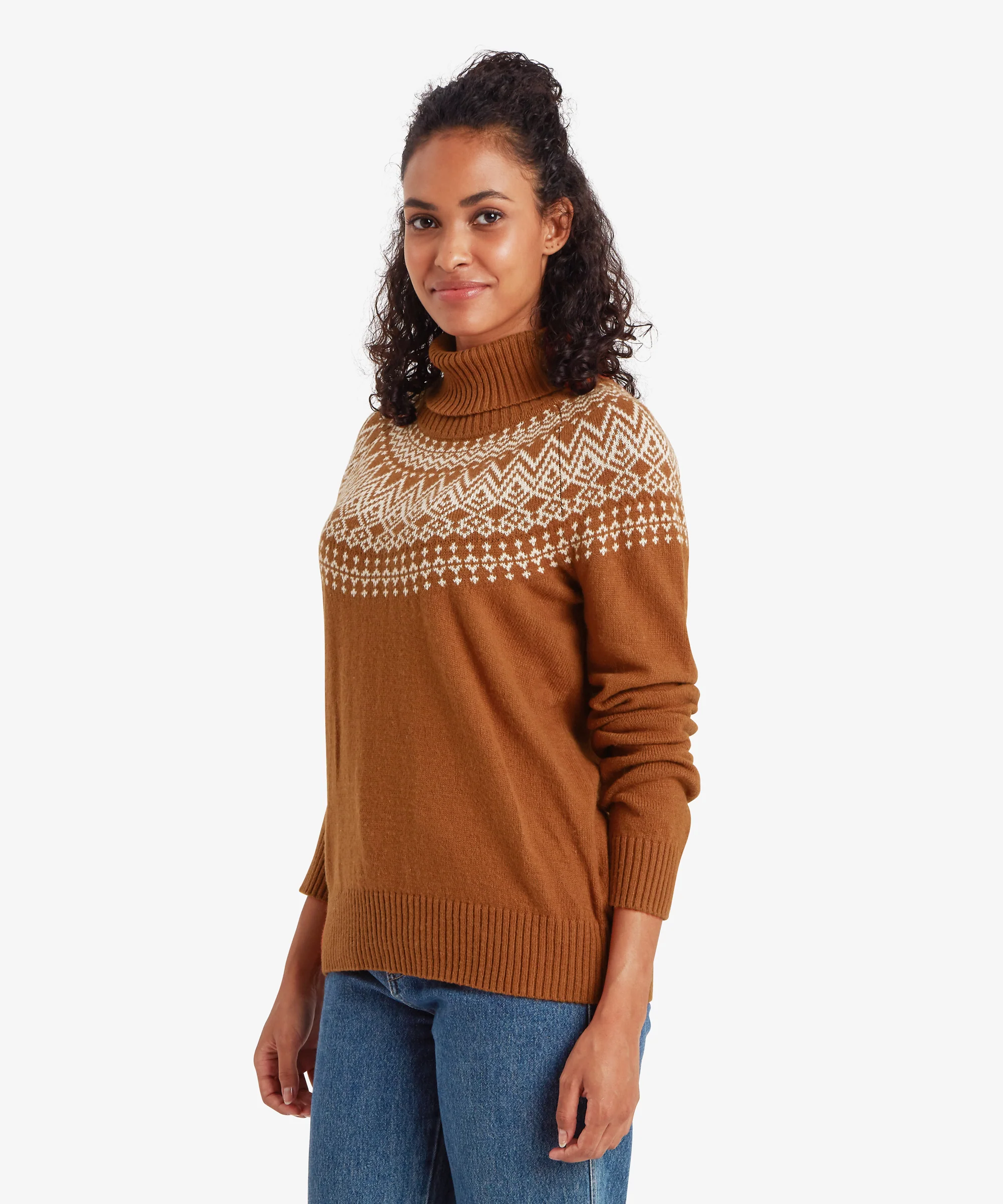 Camkilo Roll Neck Sweater - Mocha - Image 4