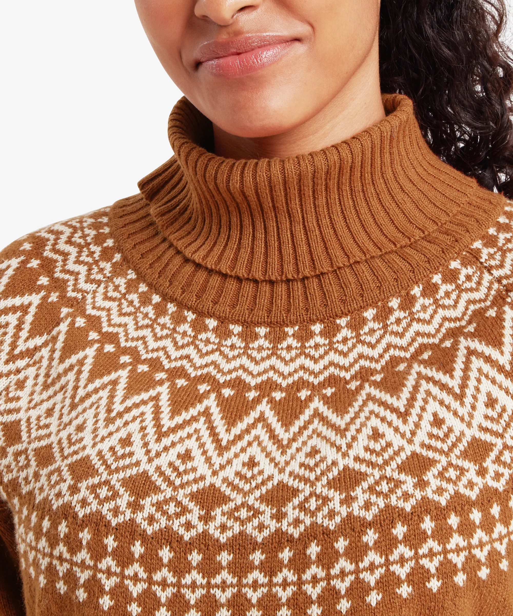 Camkilo Roll Neck Sweater - Mocha - Image 6