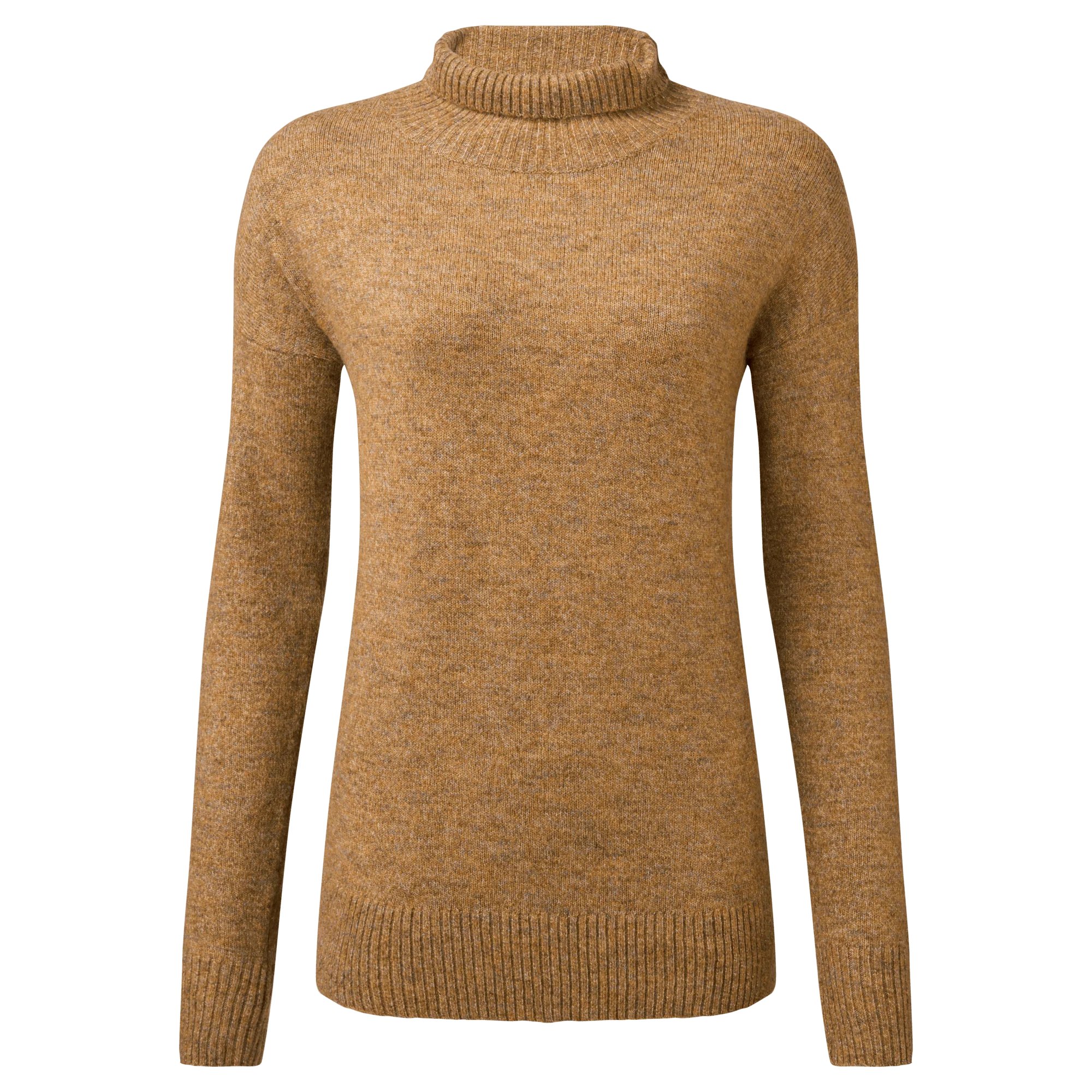 Dali Mock Neck Sweater - Caramel