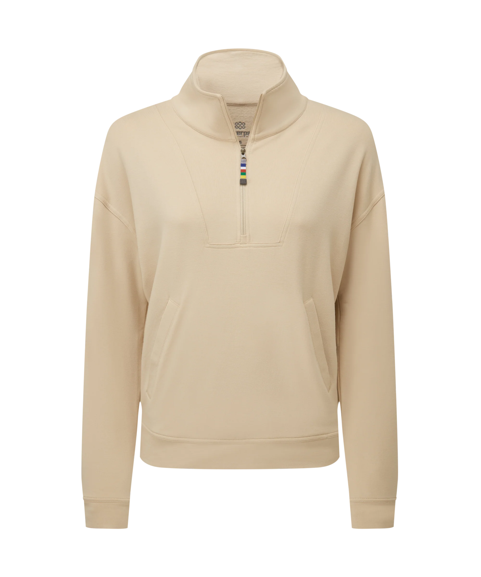 Dhyan Quarter Zip Sweatshirt - Cream