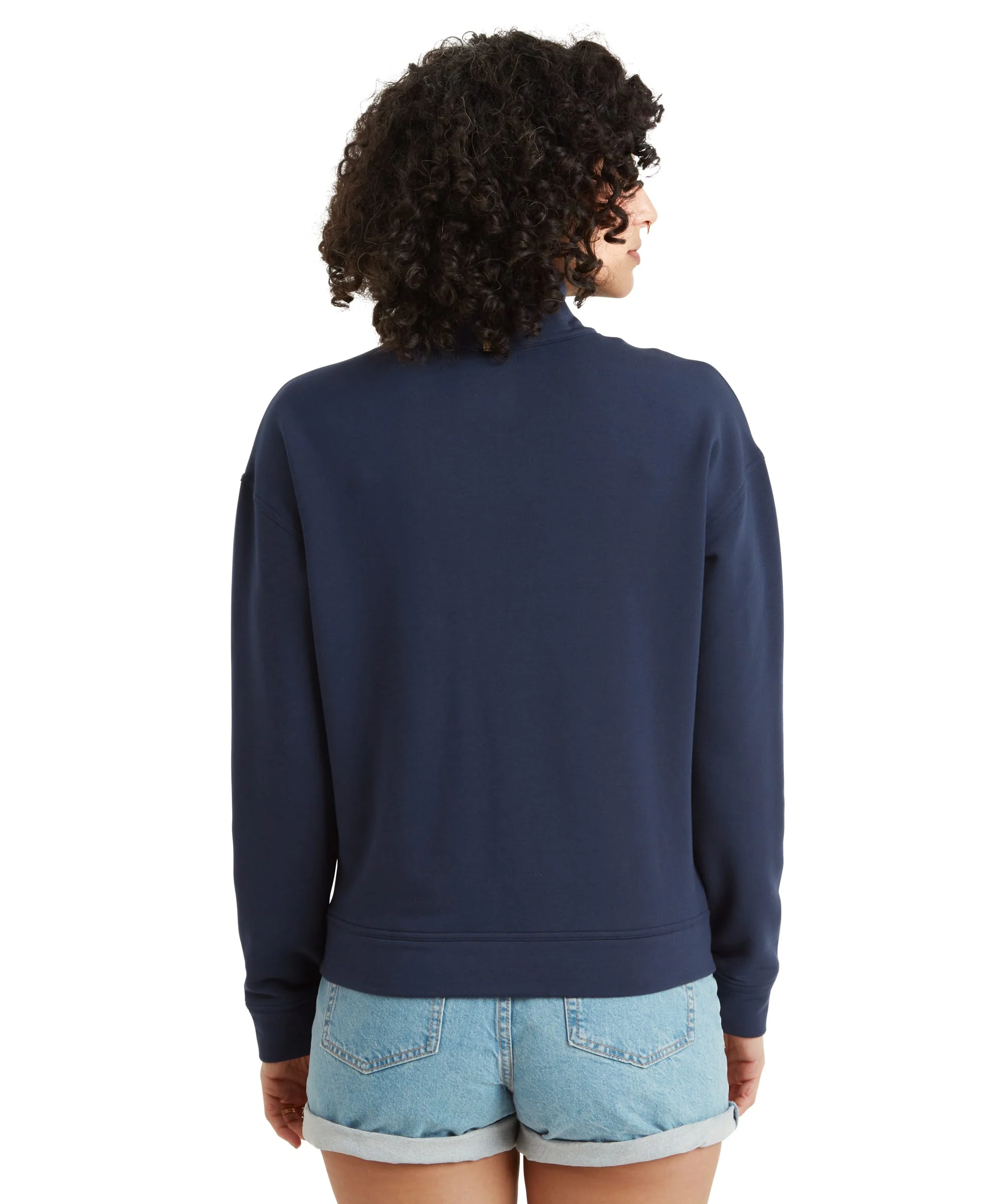 Dhyan Quarter Zip Sweatshirt - Rathee Blue - Image 9