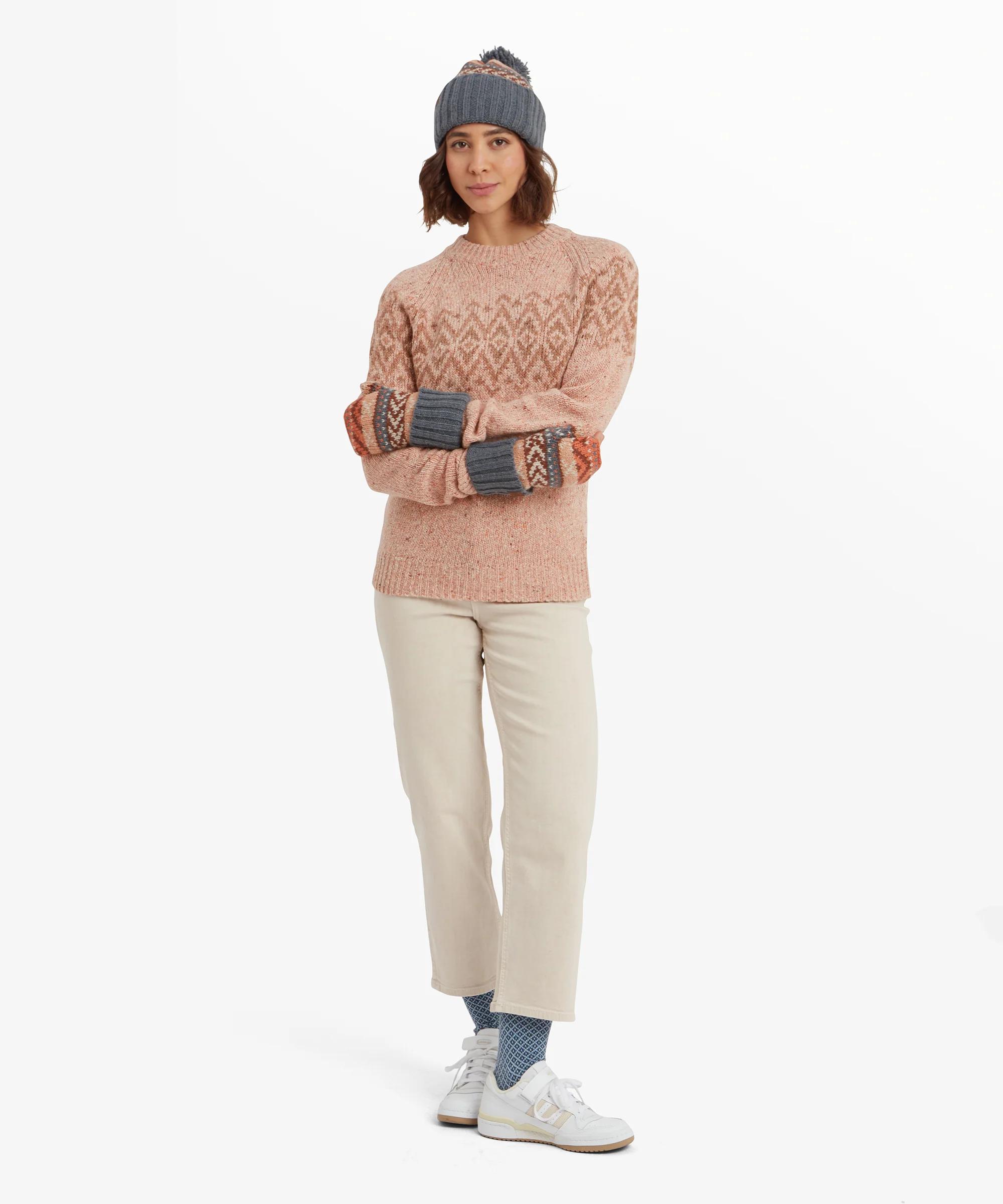 Dumji Crew Sweater - Blush - Image 3