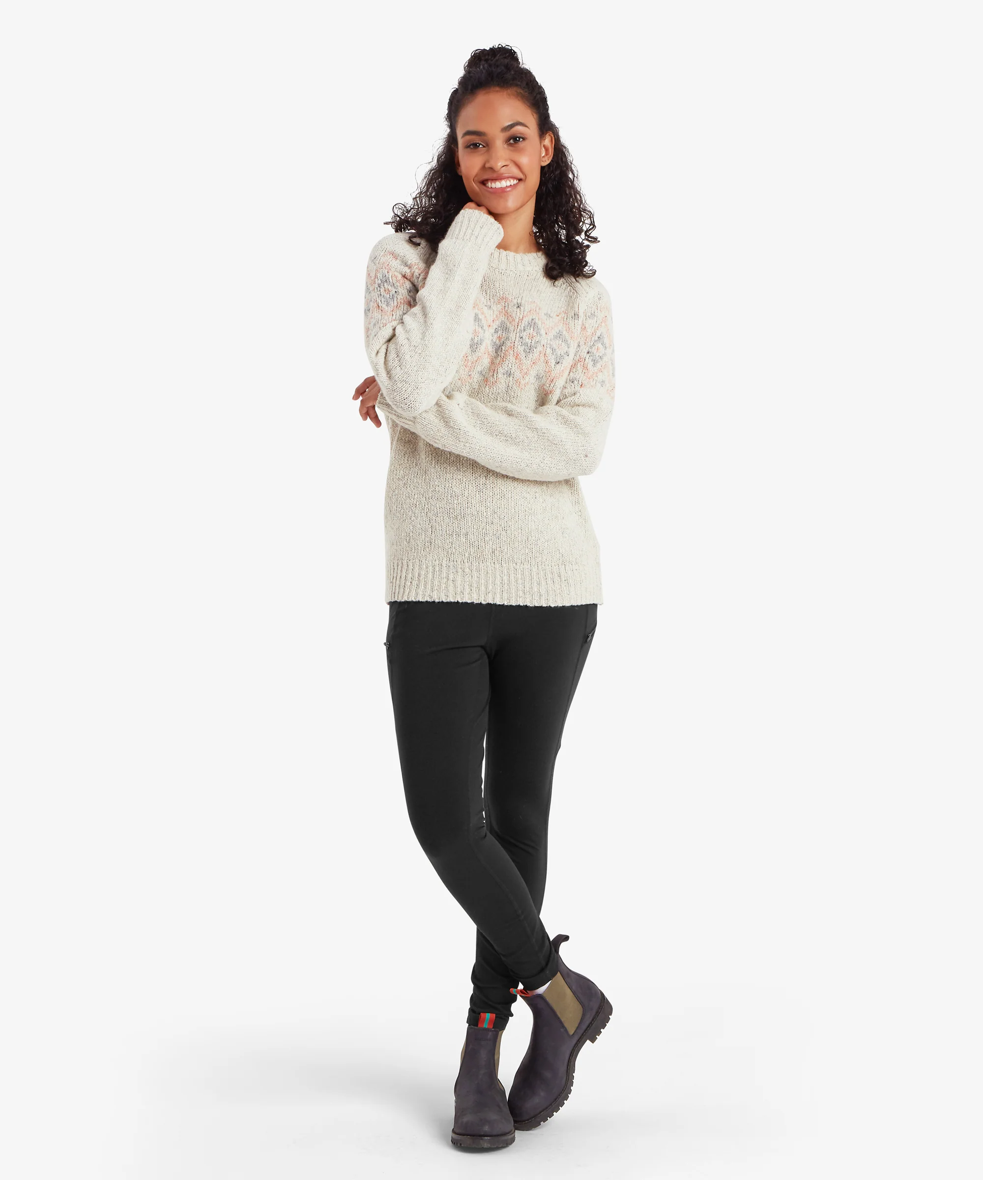 Dumji Crew Sweater - Ecru - Image 3