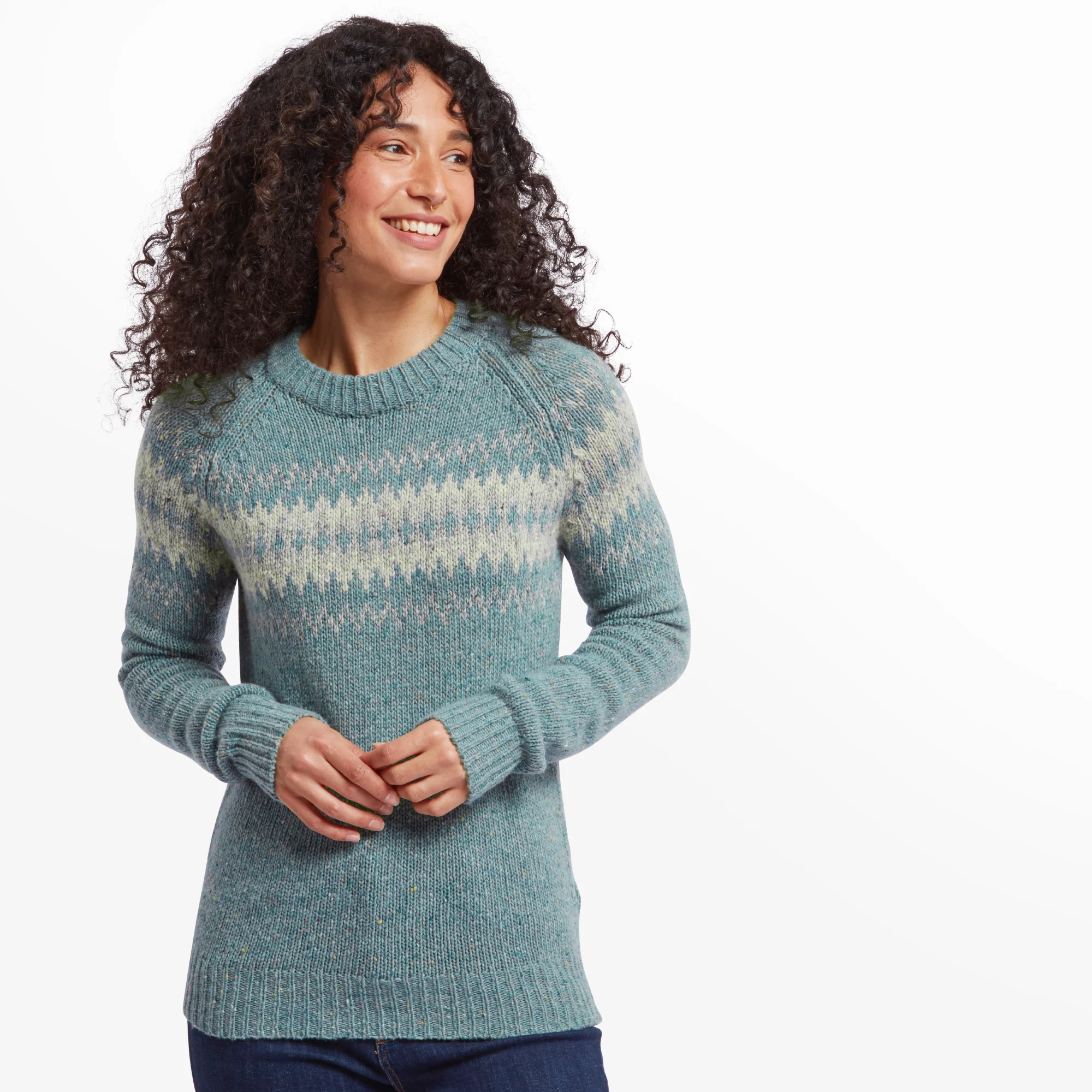Dumji Crew Sweater - Verdigris - Image 2