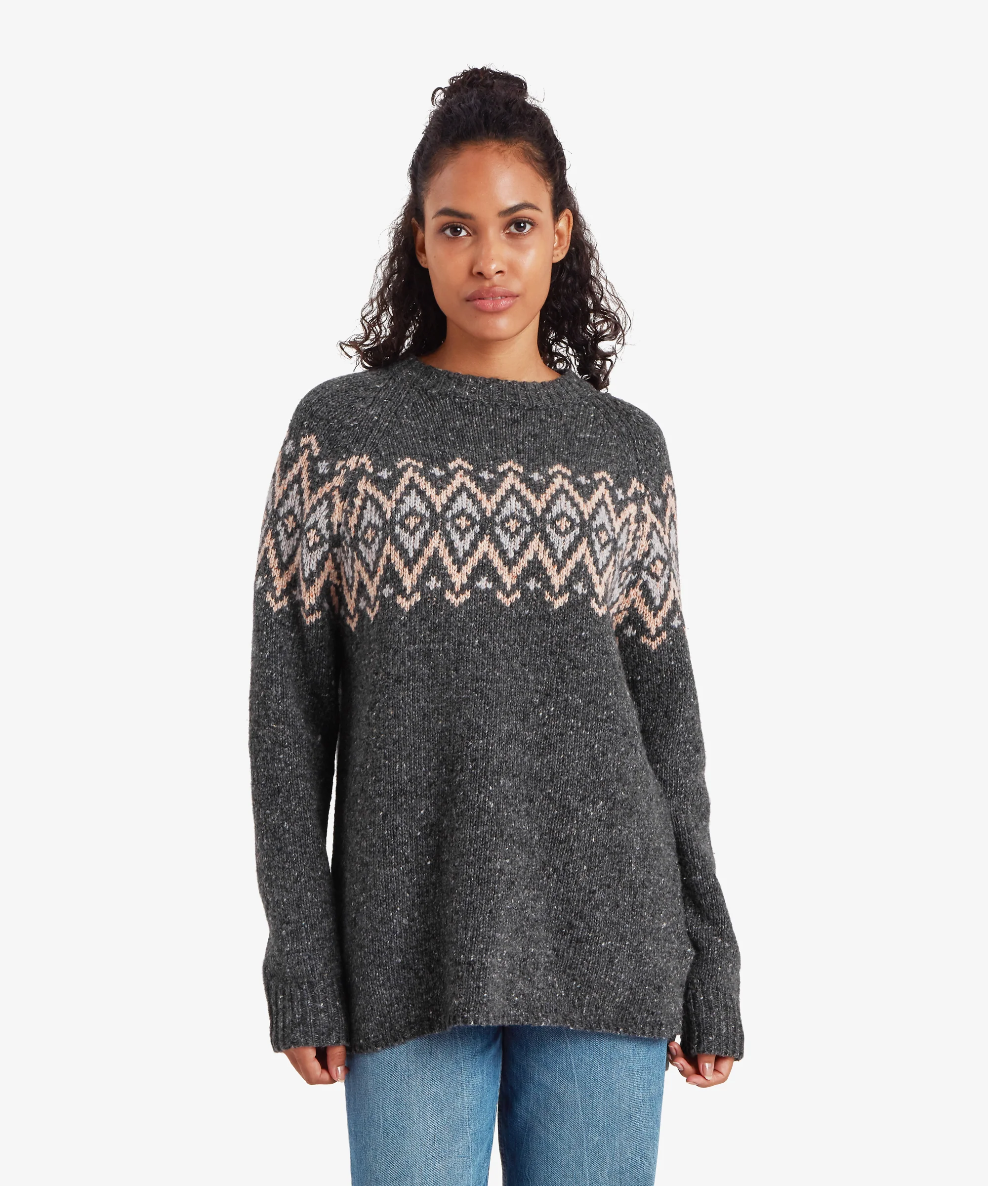 Dumji Long Sweater - Charcoal - Image 2