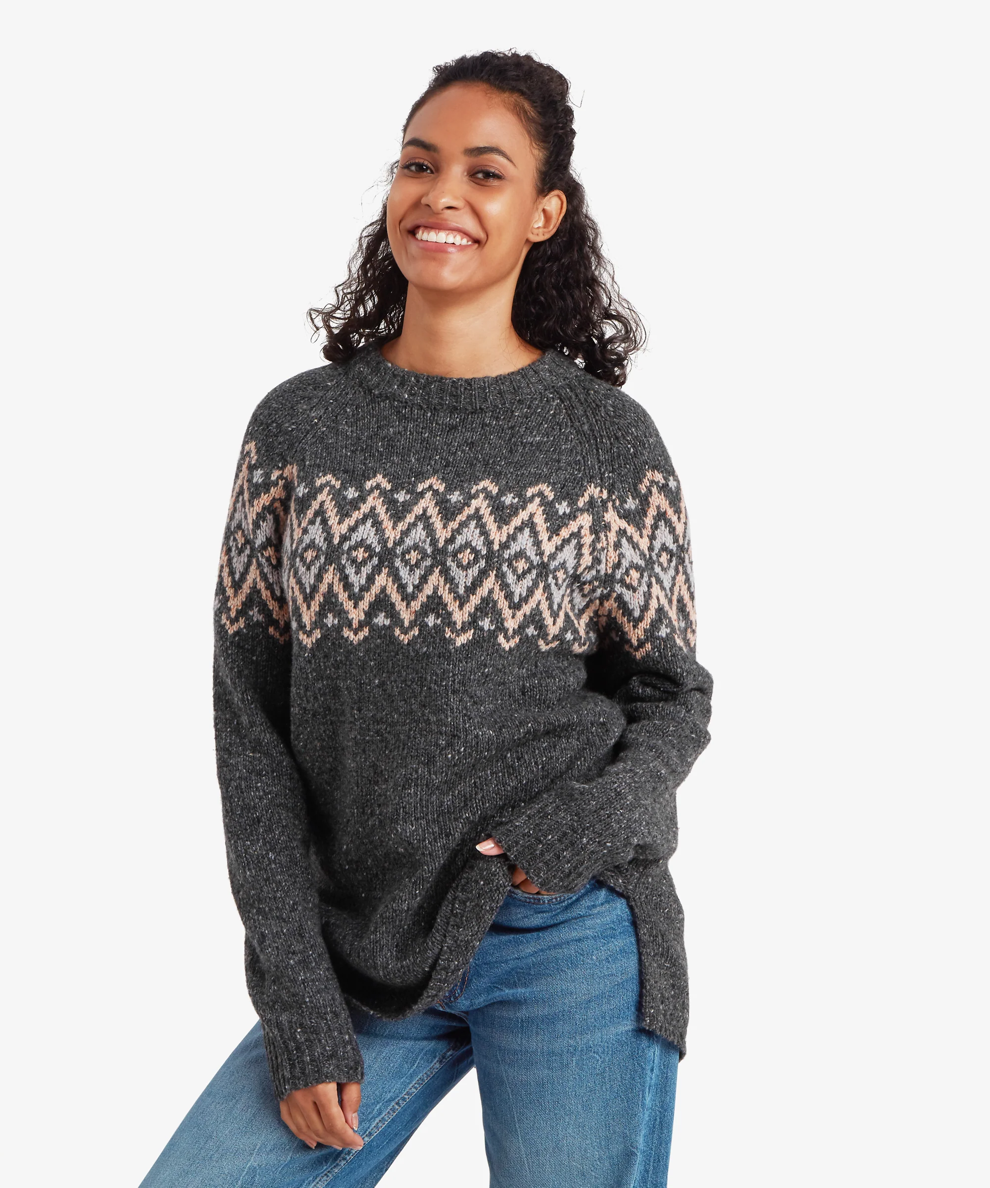 Dumji Long Sweater - Charcoal - Image 5