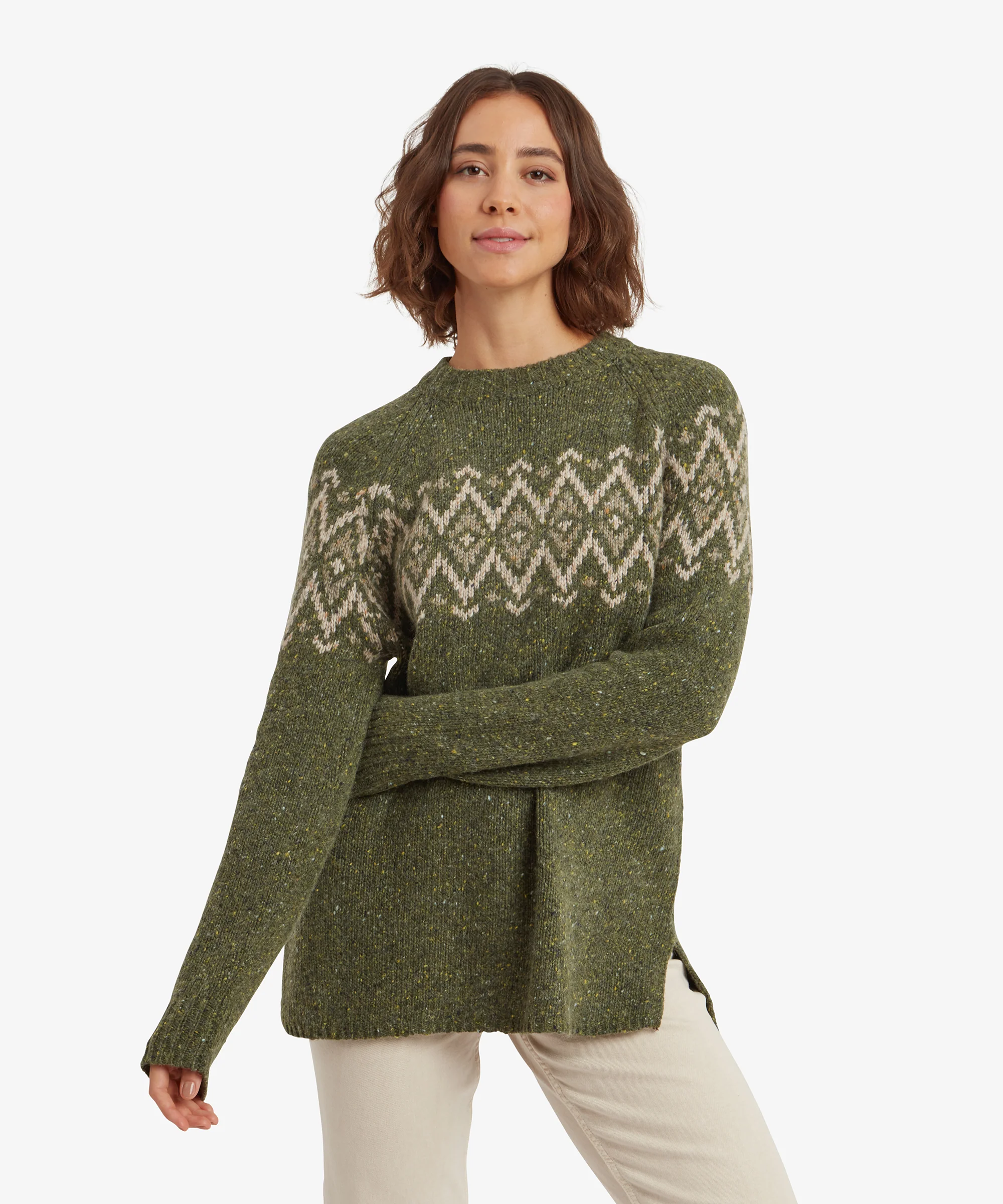 Dumji Long Sweater - Evergreen - Image 2