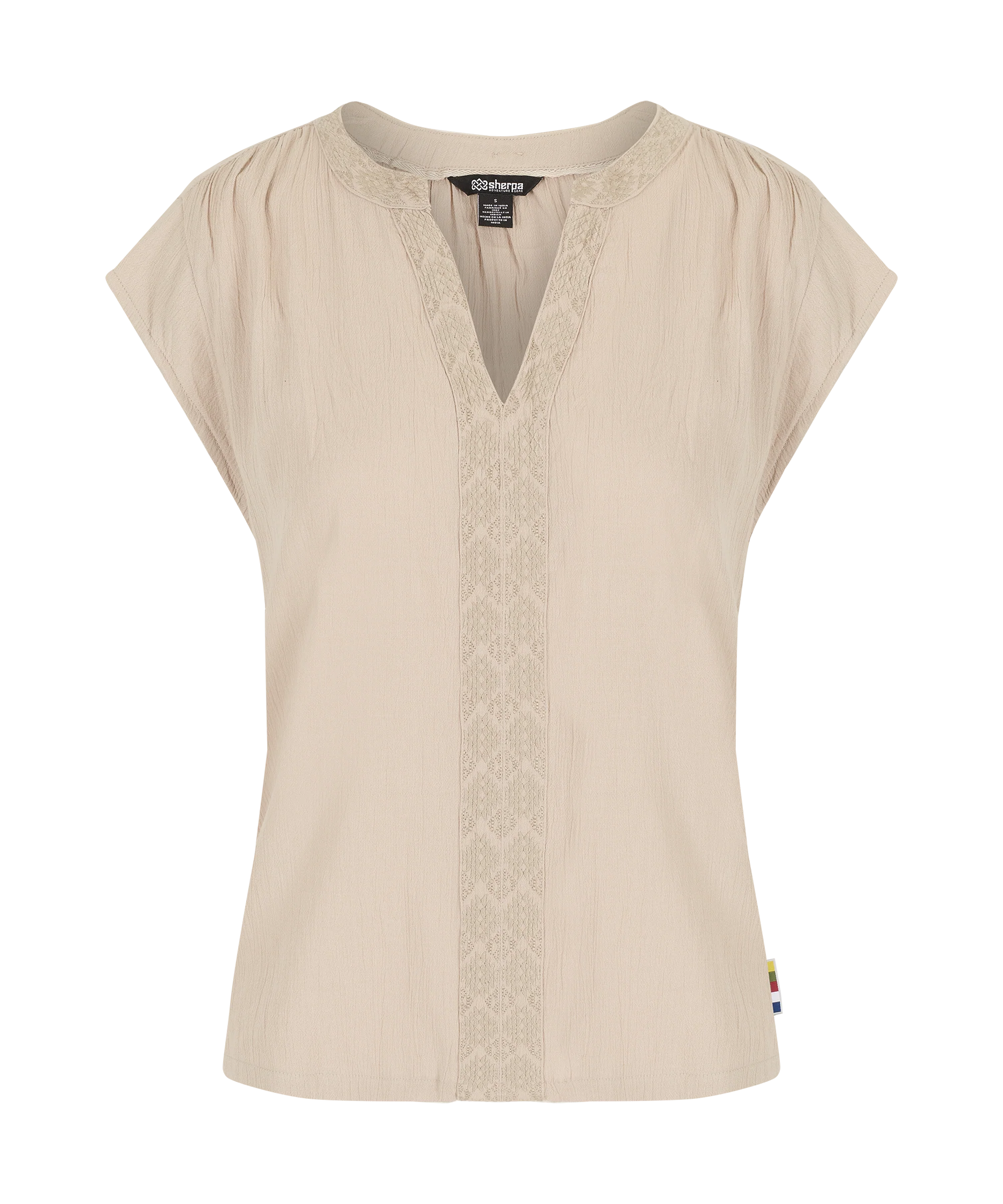 Hara Cap Sleeve Top - Goa Sand