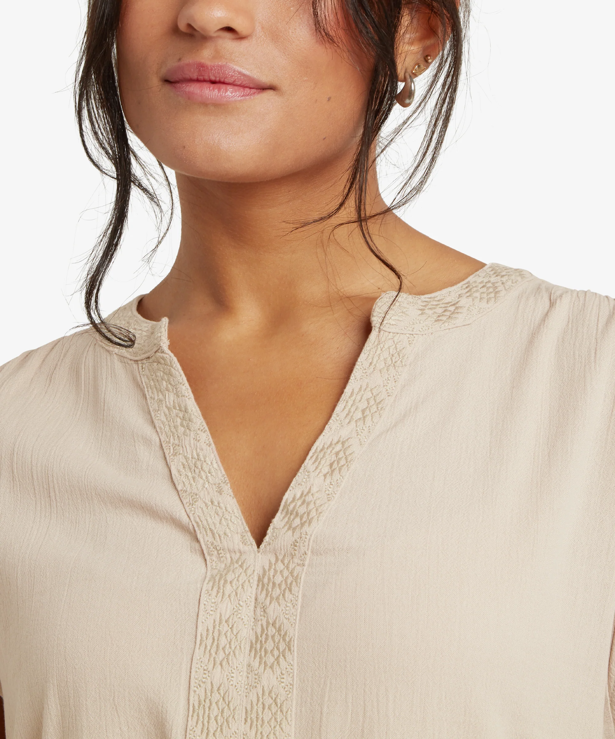 Hara Cap Sleeve Top - Goa Sand - Image 10