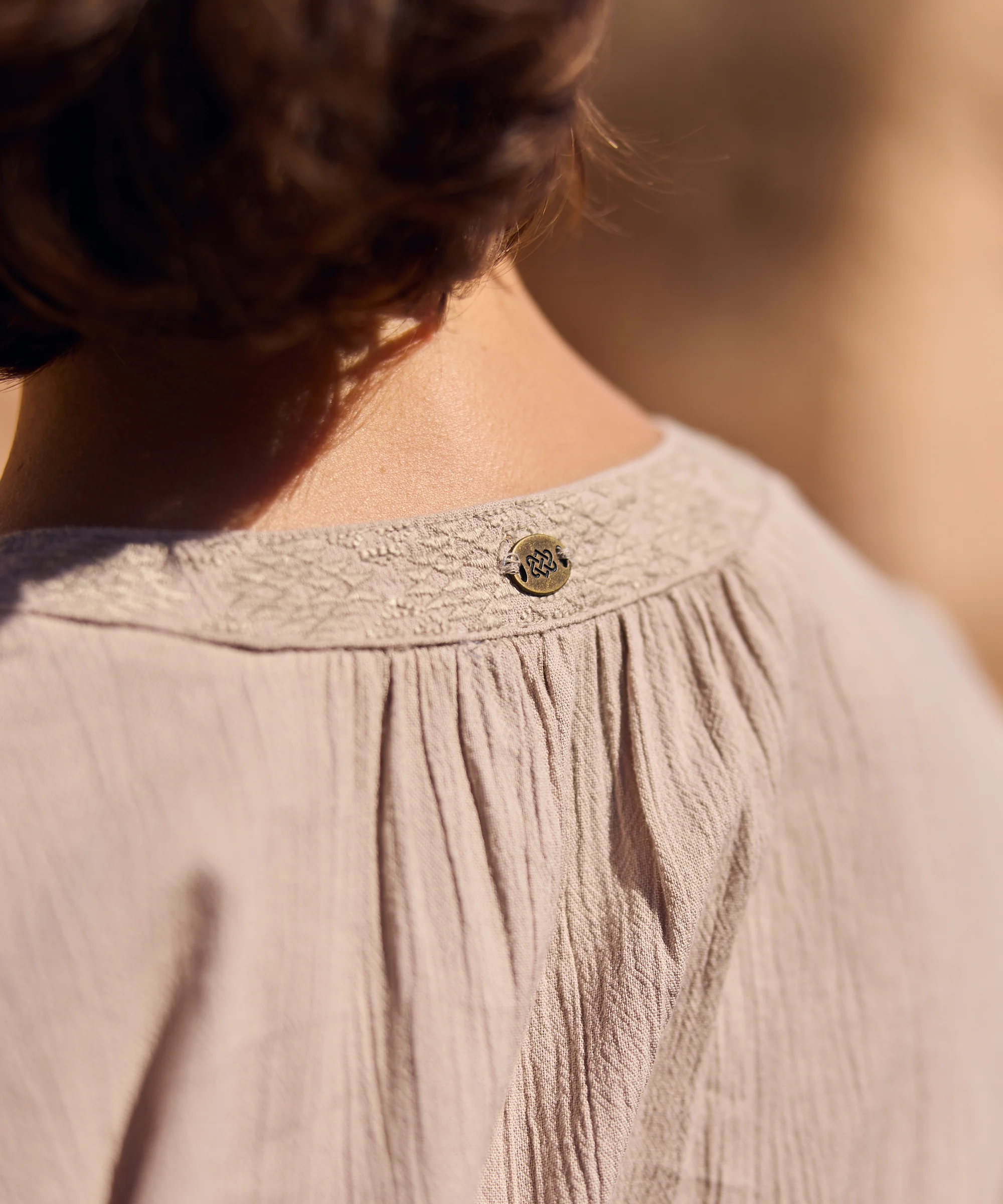 Hara Cap Sleeve Top - Goa Sand - Image 5