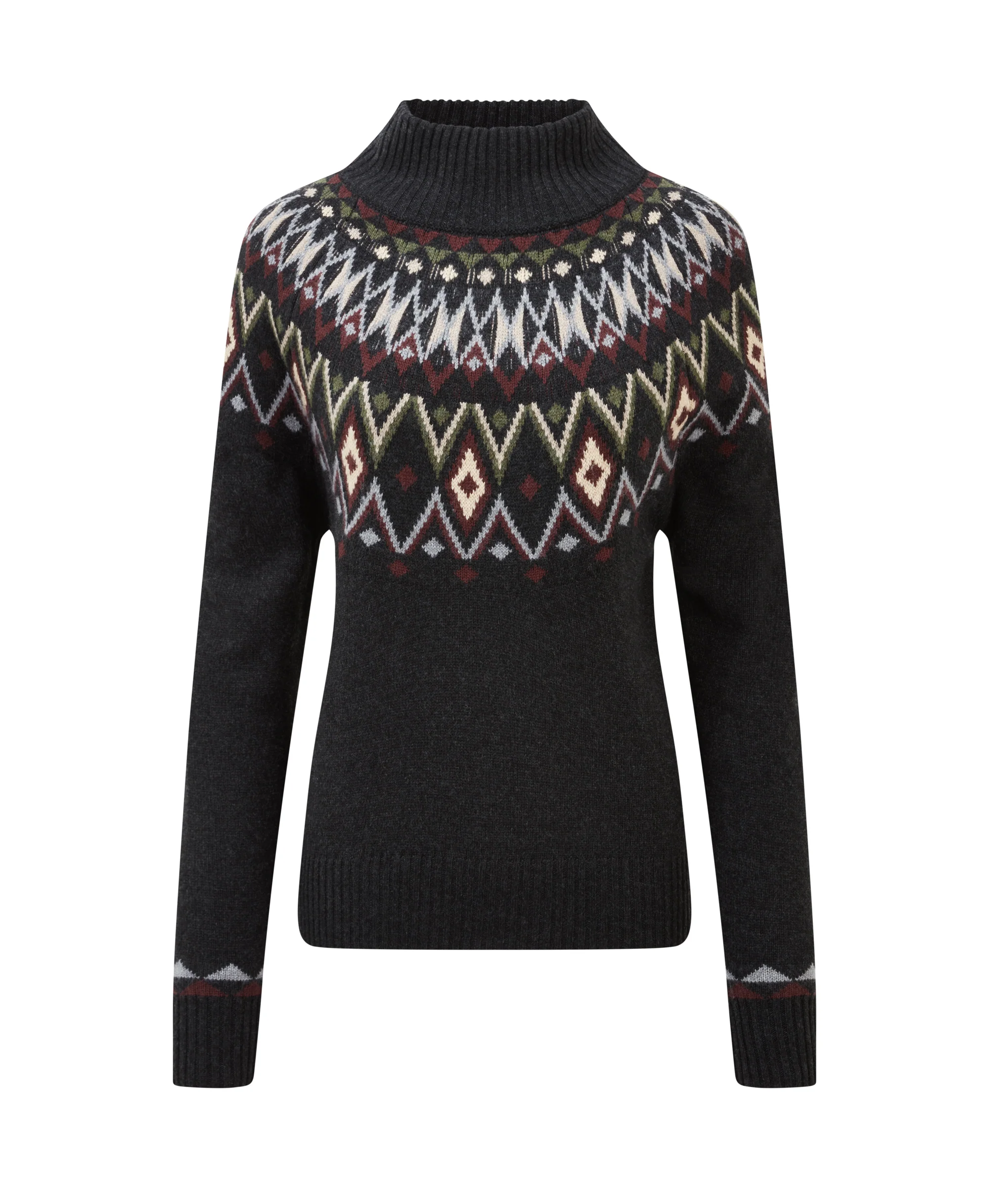 Indu Mock Neck Sweater - Black