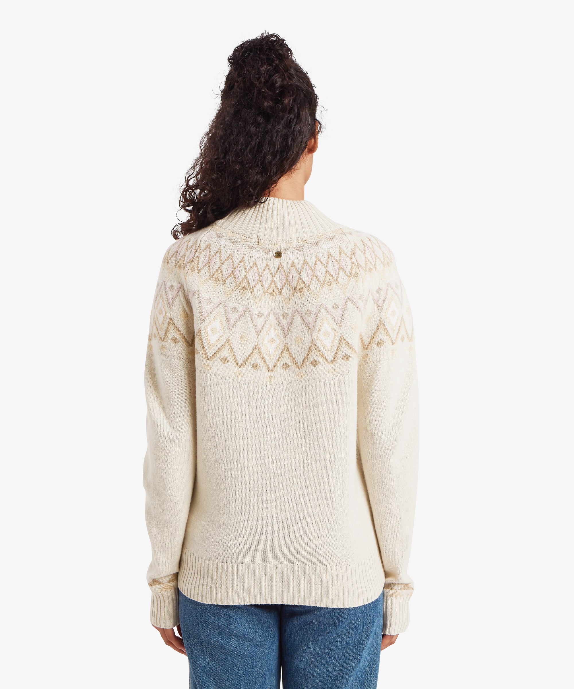 Indu Mock Neck Sweater - Ecru - Image 5