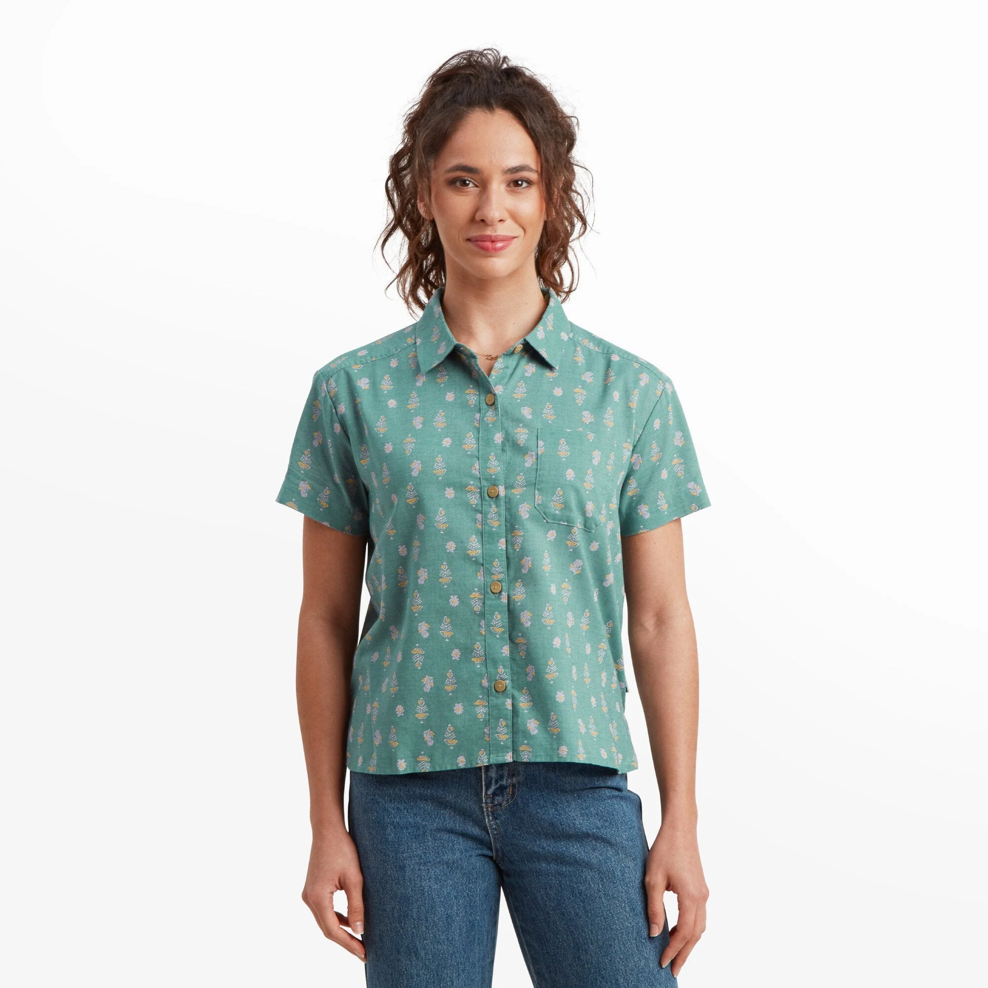 Jaya Camp Shirt - Hydra Indi Blossom - Image 2