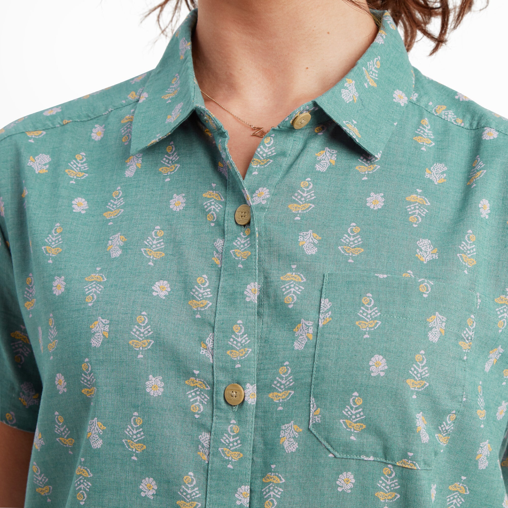 Jaya Camp Shirt - Hydra Indi Blossom - Image 7